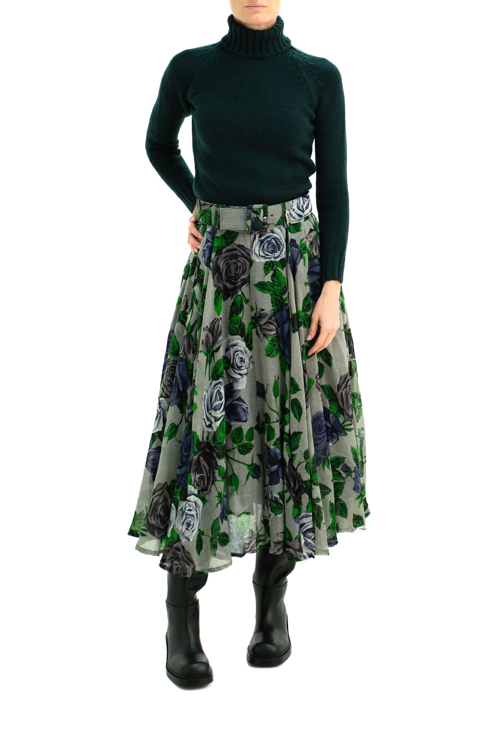 Gonna<BR/> ASTER SKIRT GREY S-SUNG