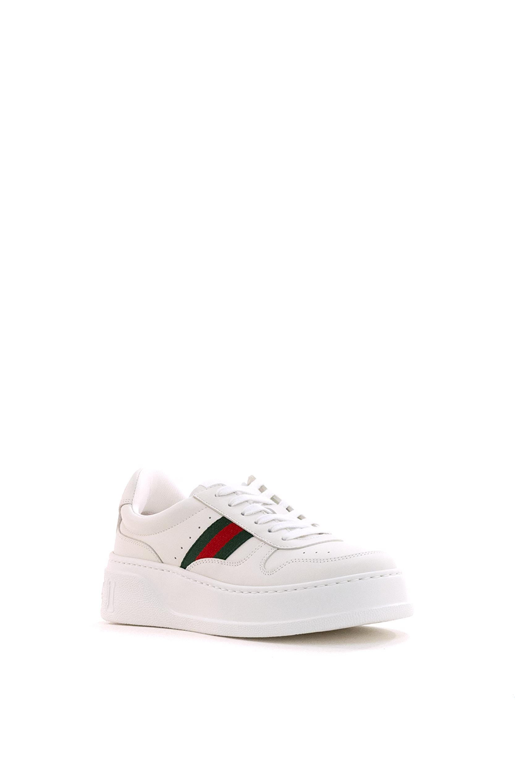 Sneakers in pelle di colore bianco<BR/> 848307 UPG40 9064 GUCCI