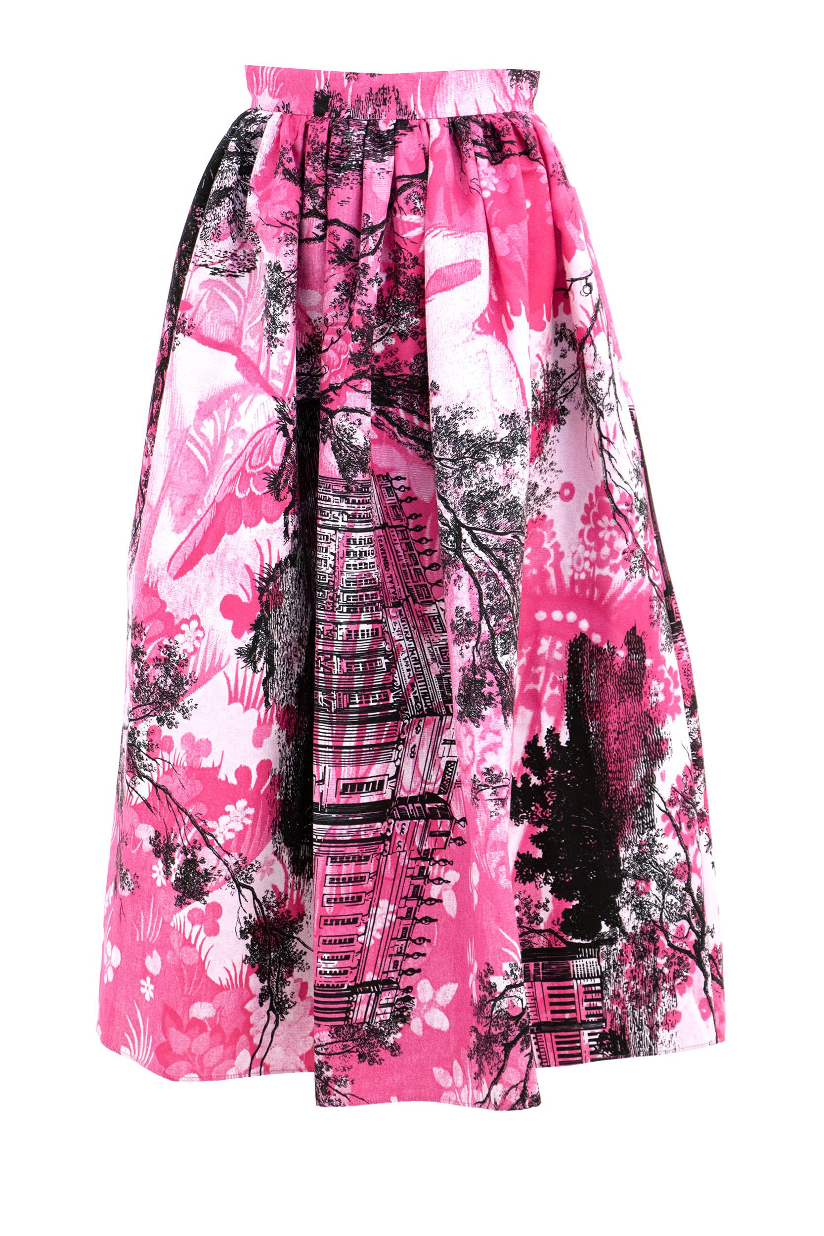 Gonna con Stampa<BR/> S1S12PIOTCVF CERISE ERDEM