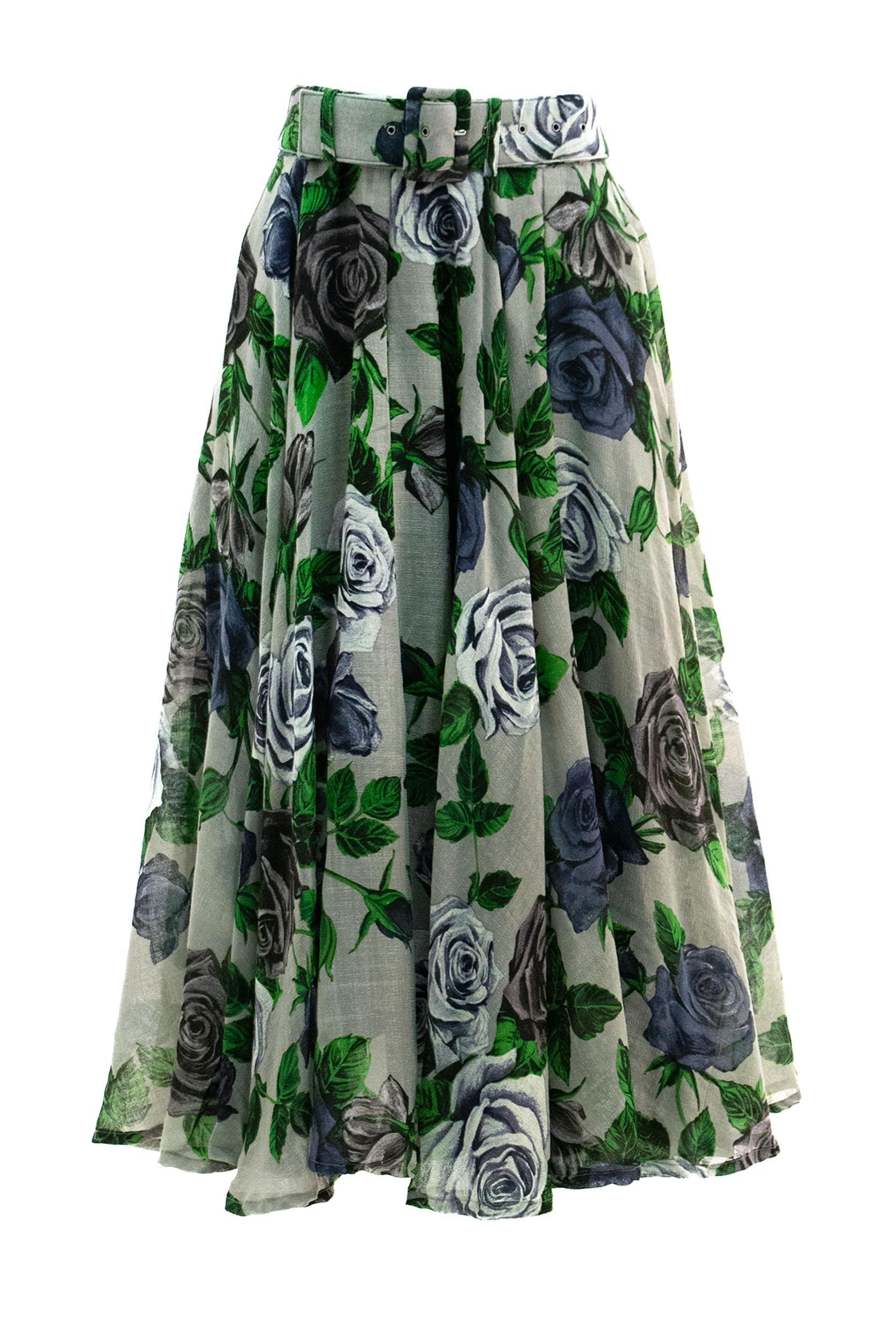 Gonna<BR/> ASTER SKIRT GREY S-SUNG