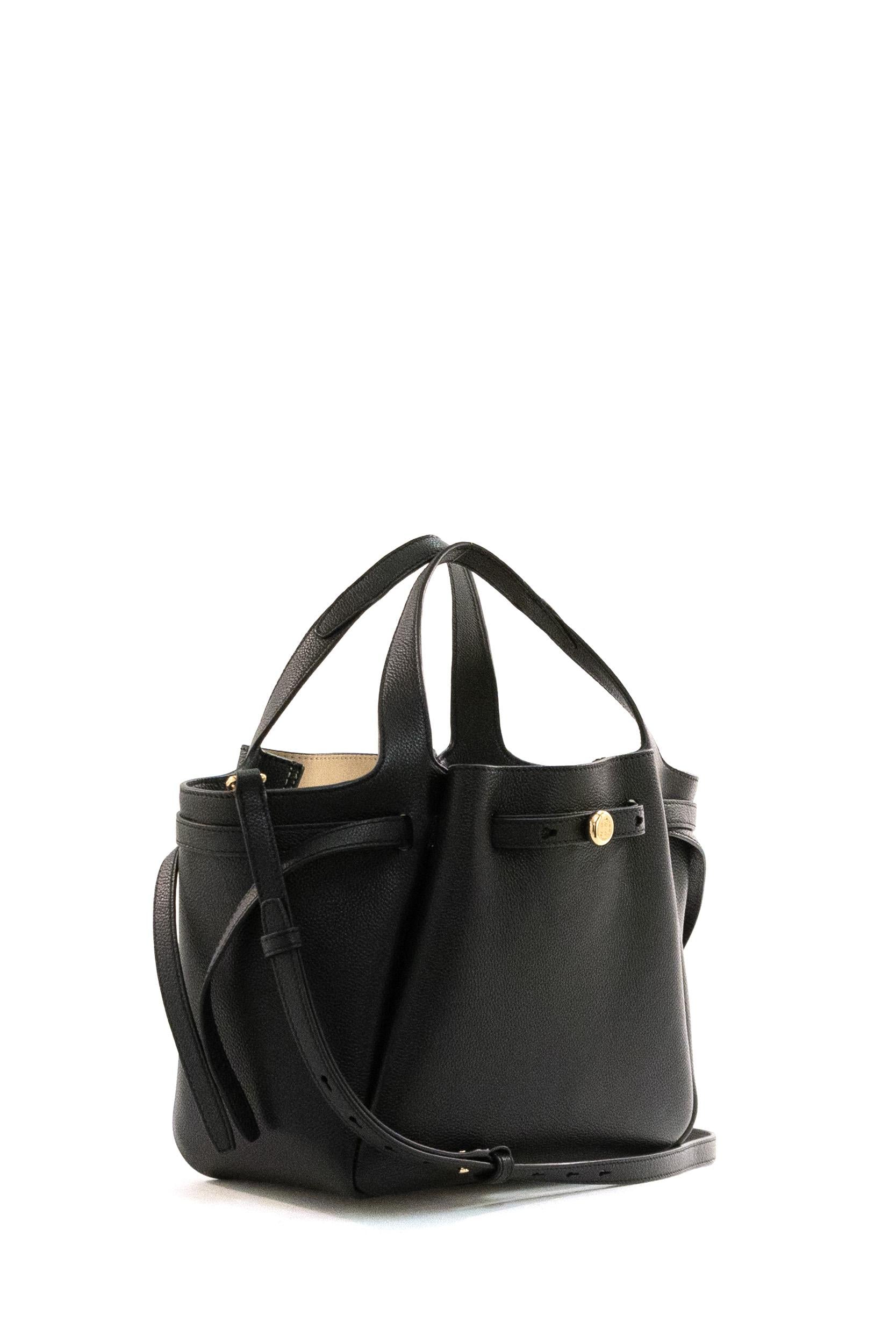 Borsa Romy in pelle martellata di colore nero. 164866 001 TORY BURCH
