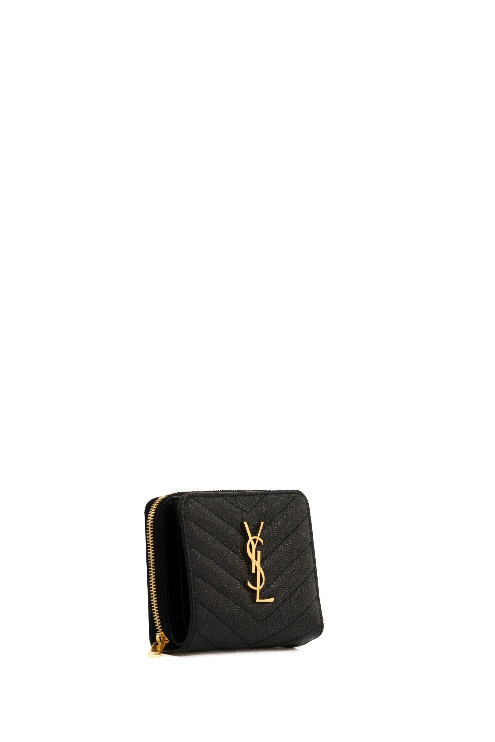 Portafoglio Cassandre<BR/> 668288 BOW01 1000 SAINT LAURENT
