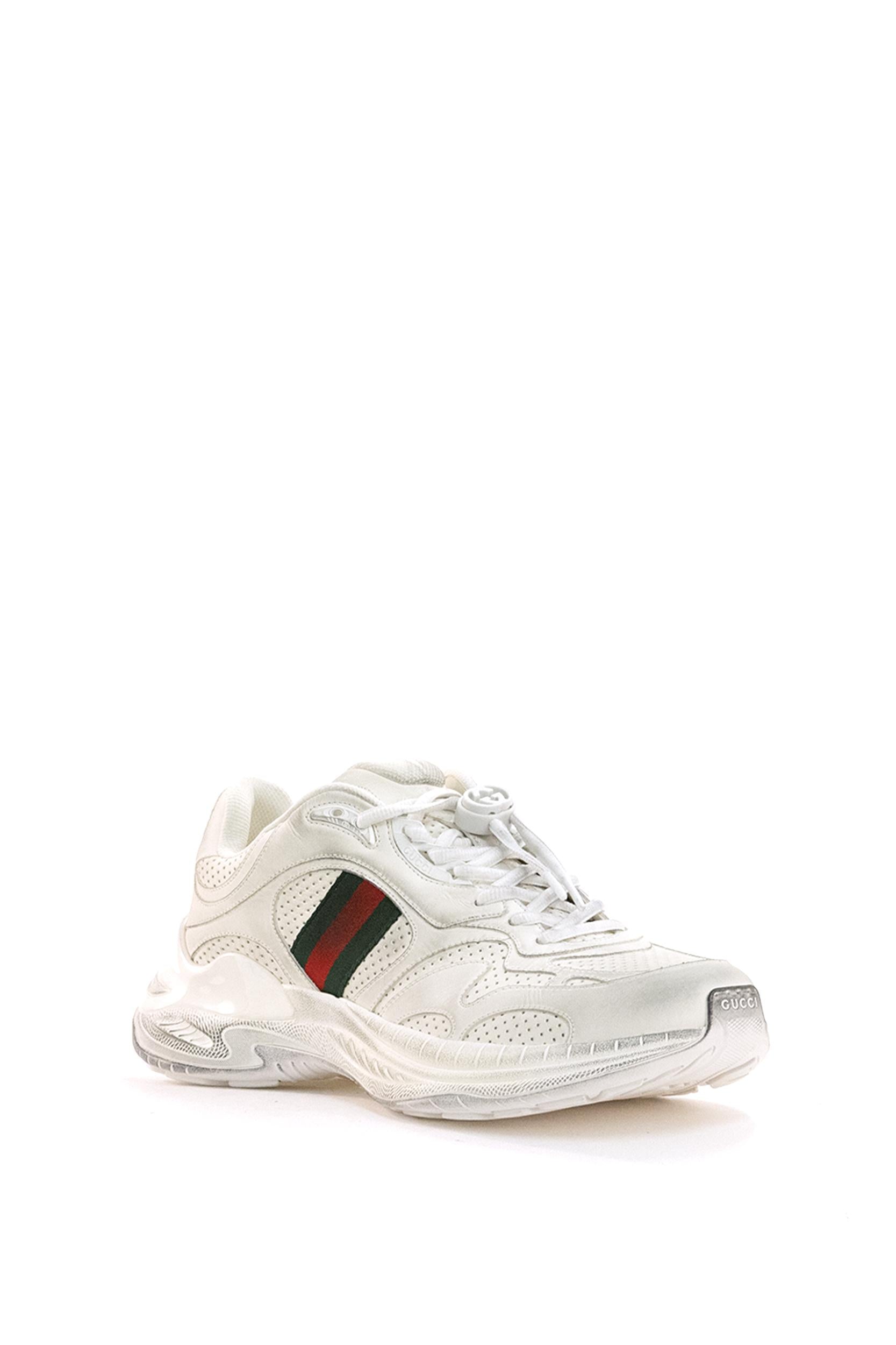 Sneakers Gucci 2.0 in pelle di colore bianco <BR/> 853358 AAF0H 9246 GUCCI