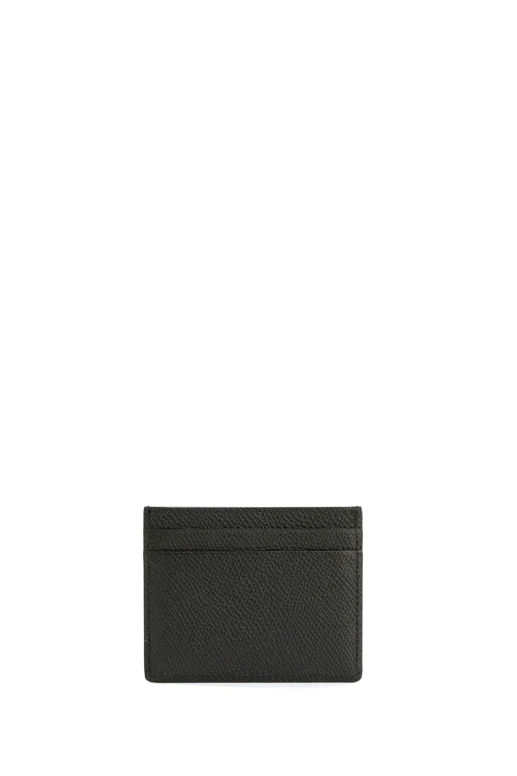 Portacarte VLogo Signature in Vitello Granato di colore nero<BR/> 9Y2P0AP4UAG 0NO VALENTINO GARAVANI