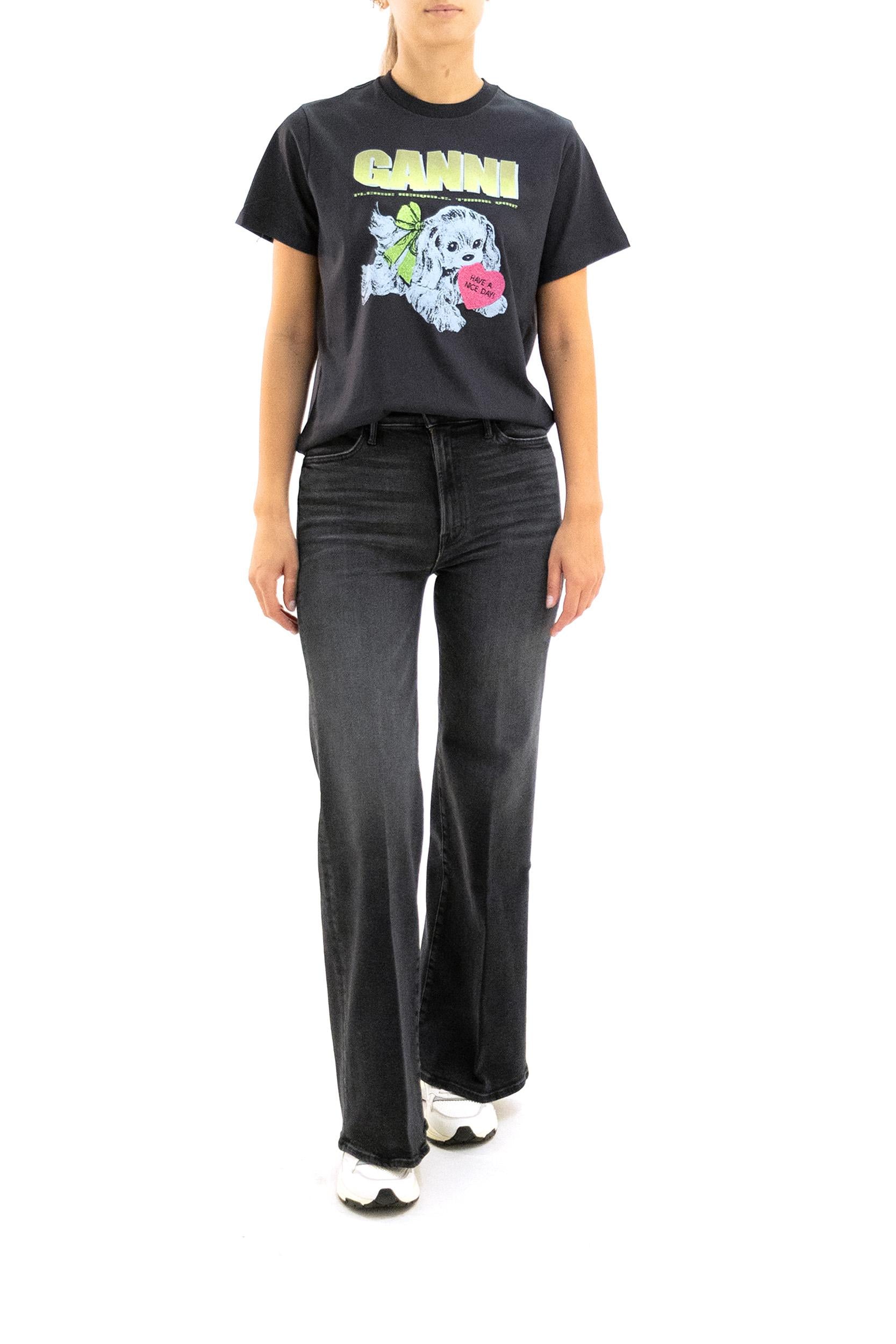 T-shirt Puppy<BR/> T4333 252 GANNI