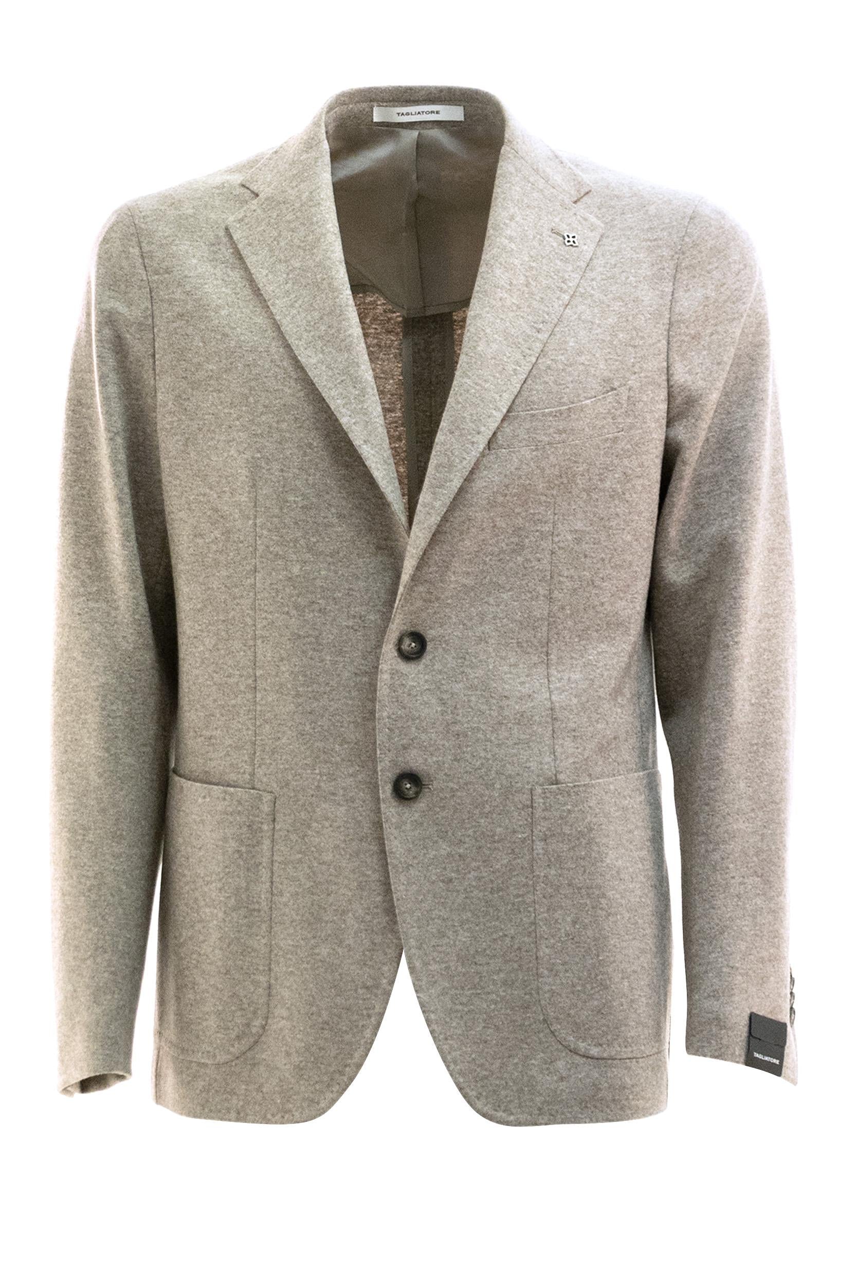 Giacca monopetto in lana di colore beige<BR/> 1SMJ22K-AI 070054J A3444 TAGLIATORE