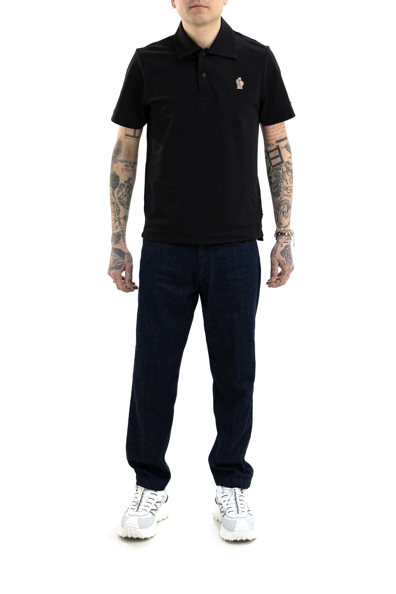 Polo in Nylon Piquet 8A000-04 89AVZ 999 MONCLER GRENOBLE