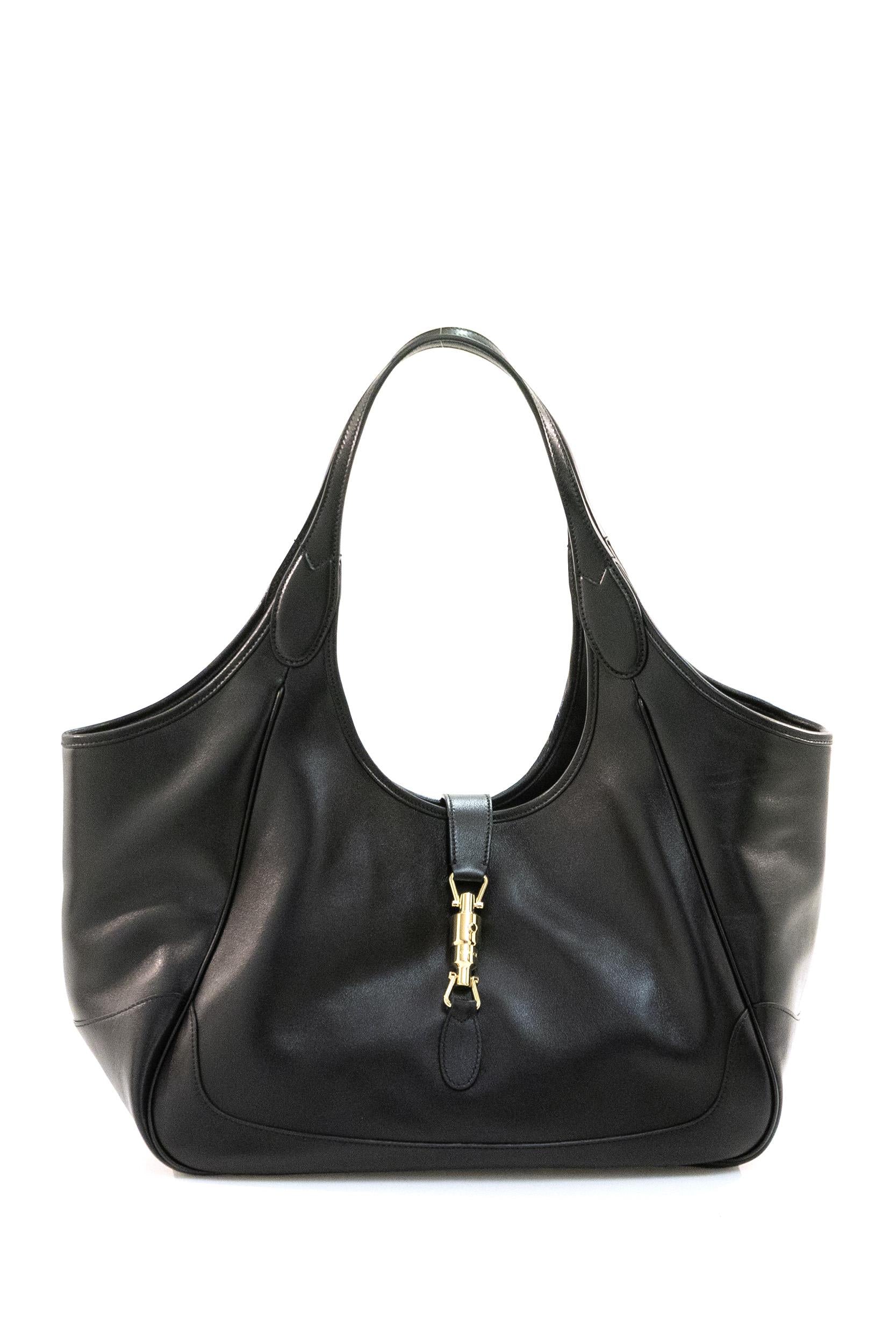 Borsa Mercato in pelle di colore nero<BR/> 866645 AAGIA 1000 GUCCI