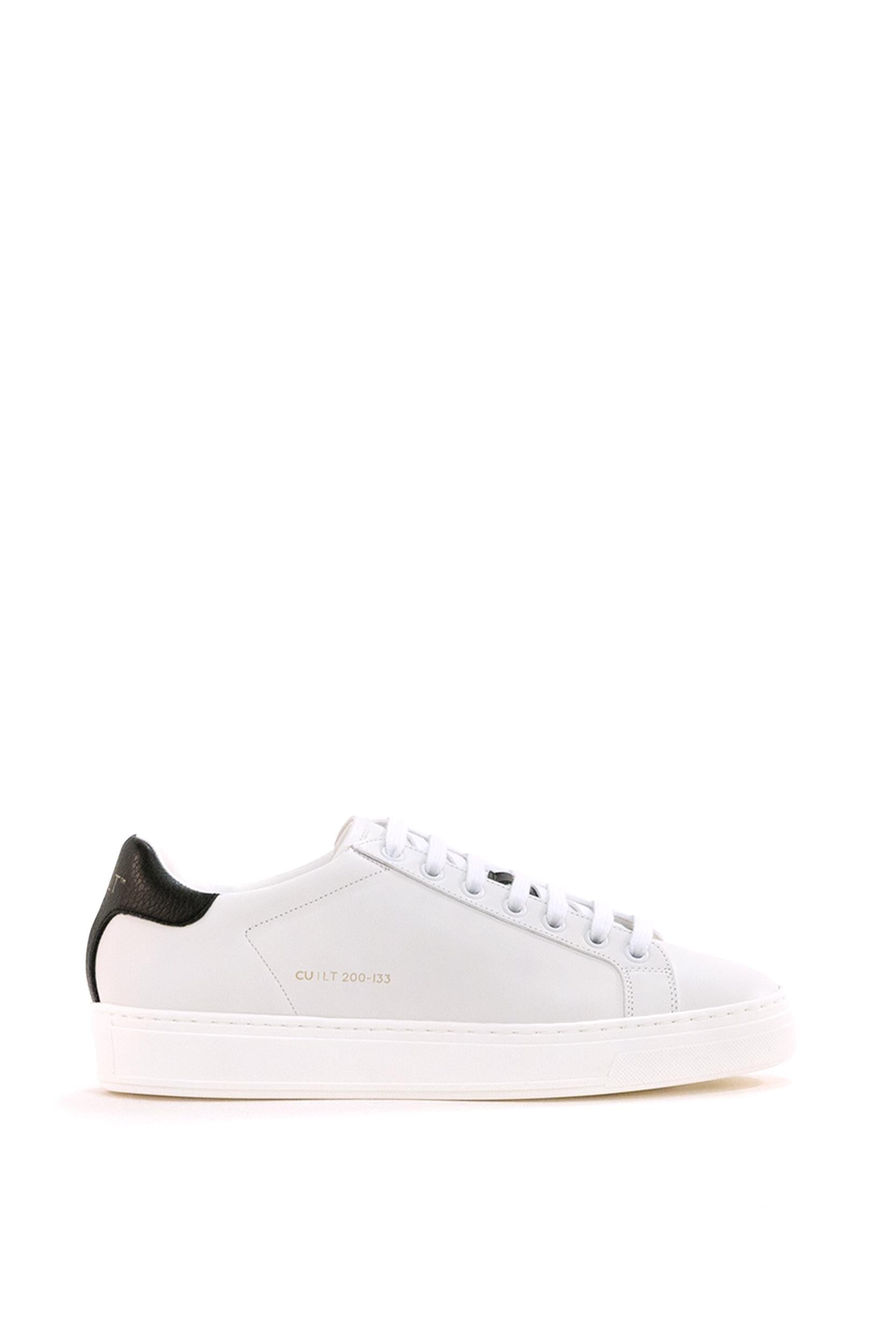 Sneakers CU | LT 200 in pelle di colore bianco<BR/> CU | LT 200 INCHIOSTRO CU | LT ESSENCE