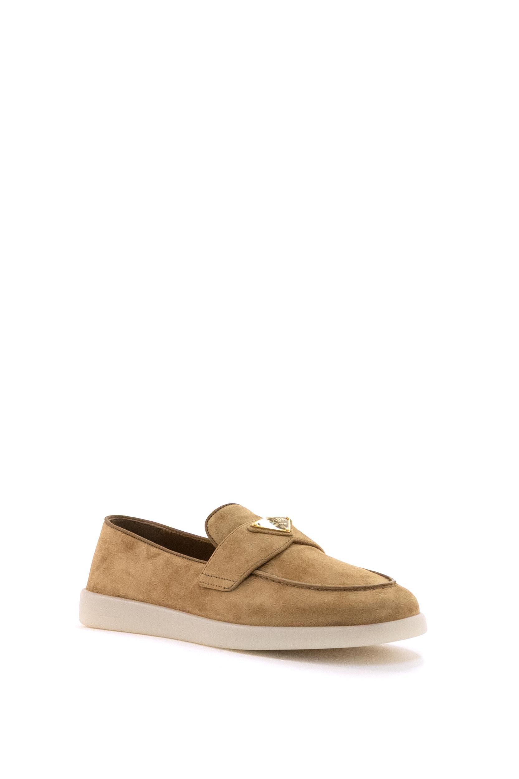 Mocassini in Pelle Scamosciata<BR/><BR/> 1D222N F B025 3LOL F0401 PRADA