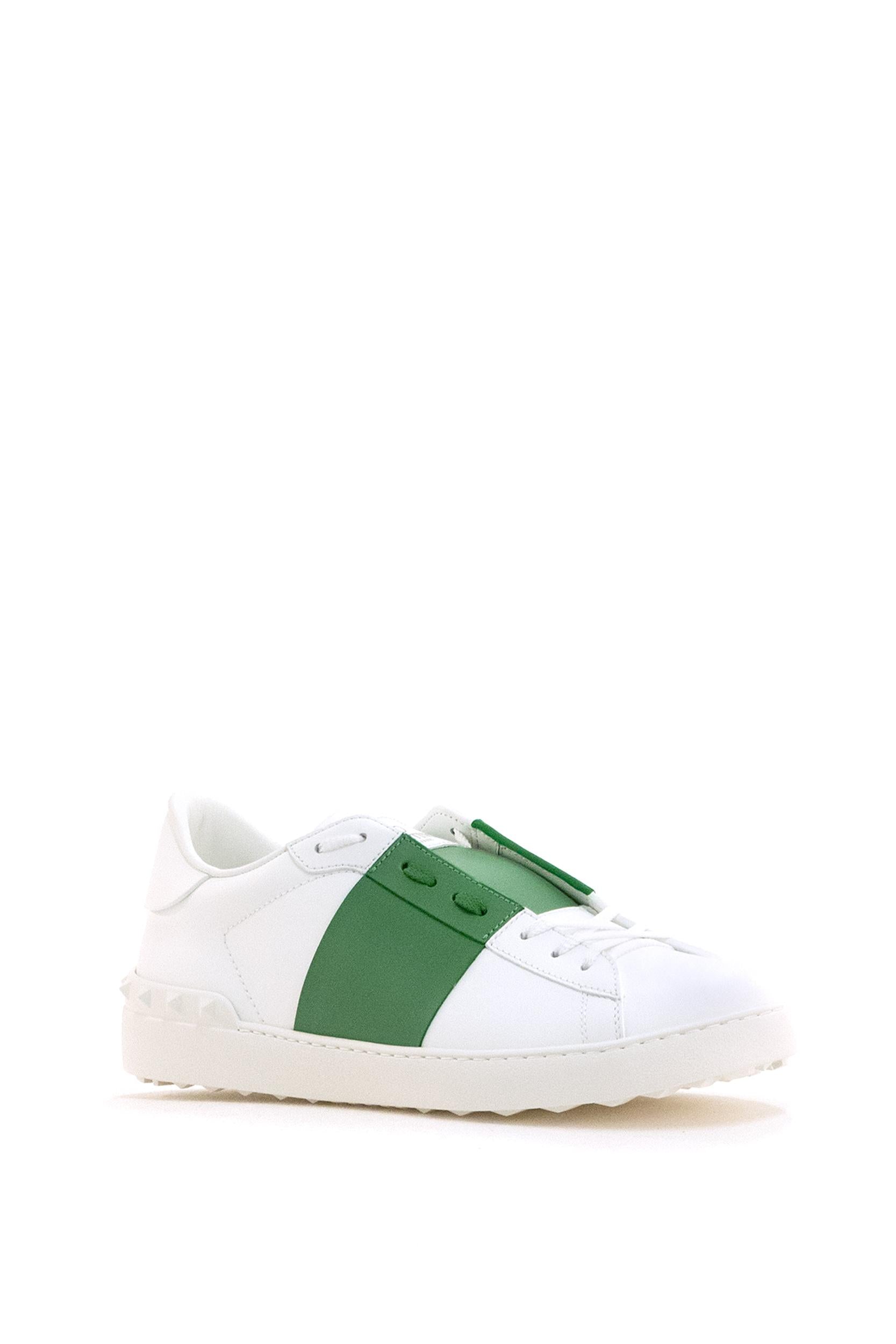 Sneakers Open in pelle liscia color bianco<BR/> 8Y2S0830BLU DU2 VALENTINO GARAVANI