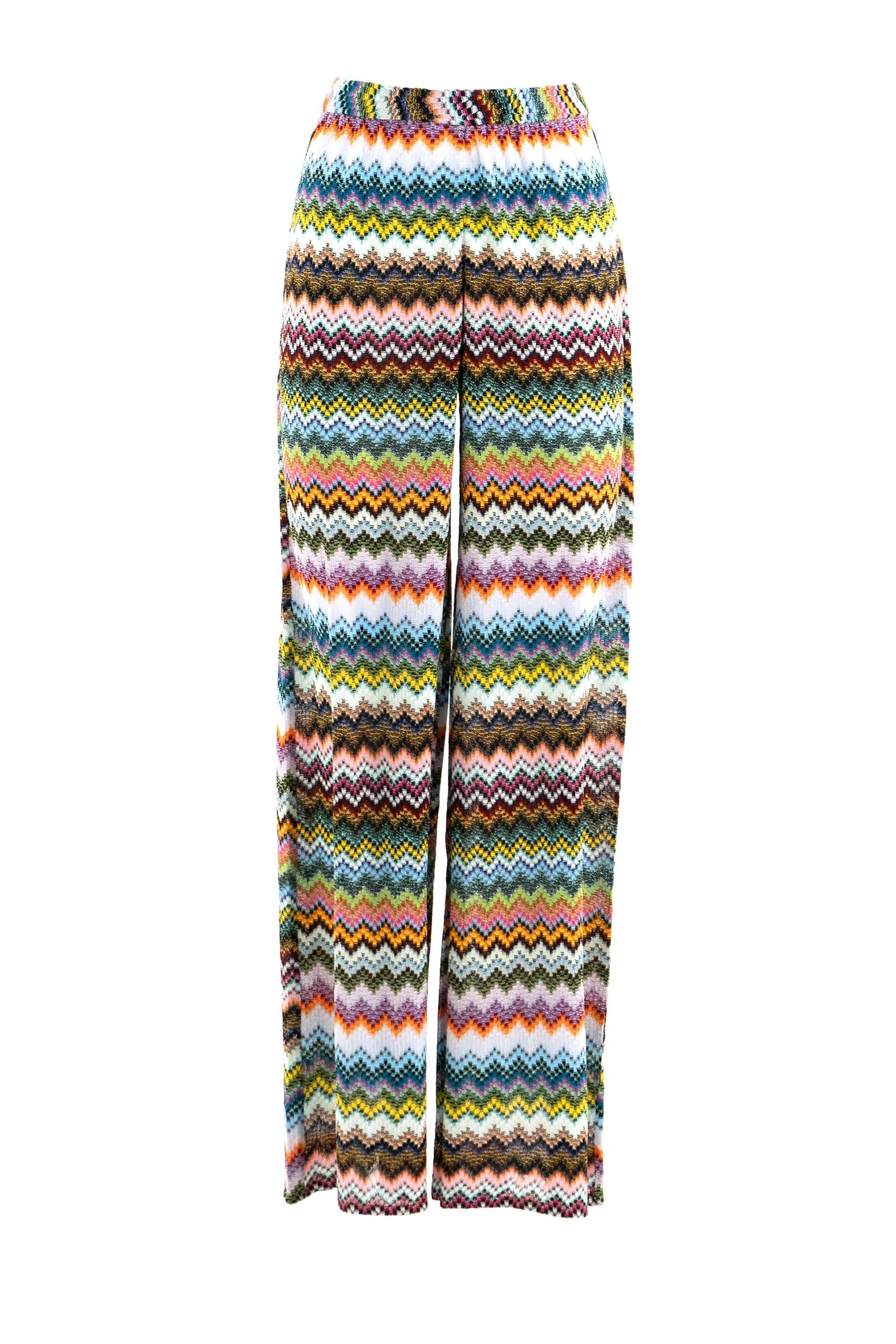 Pantaloni in Viscosa Lamé<BR/> MC23SI02-BR014F SM9YJ MISSONI