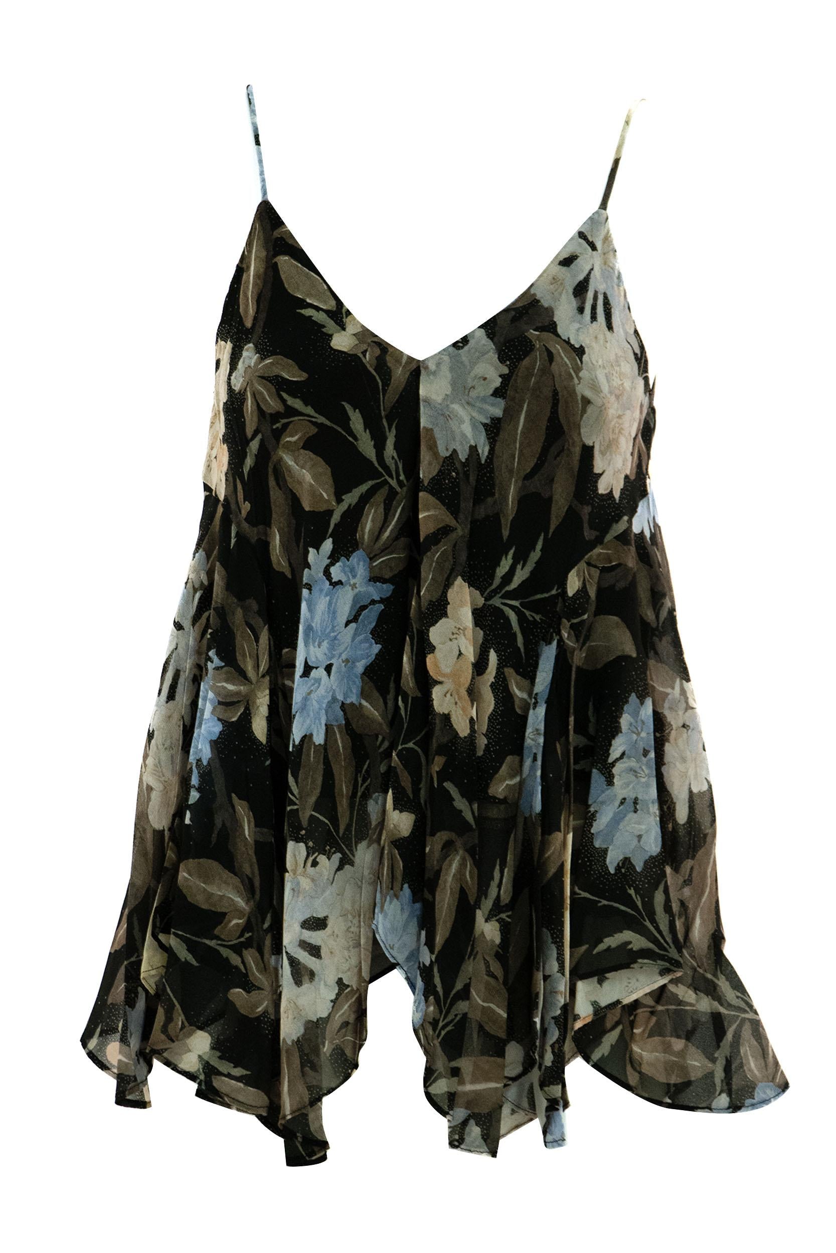 Top a Fazzoletto<BR/> 1206TF242 BLACK INCA ZIMMERMANN