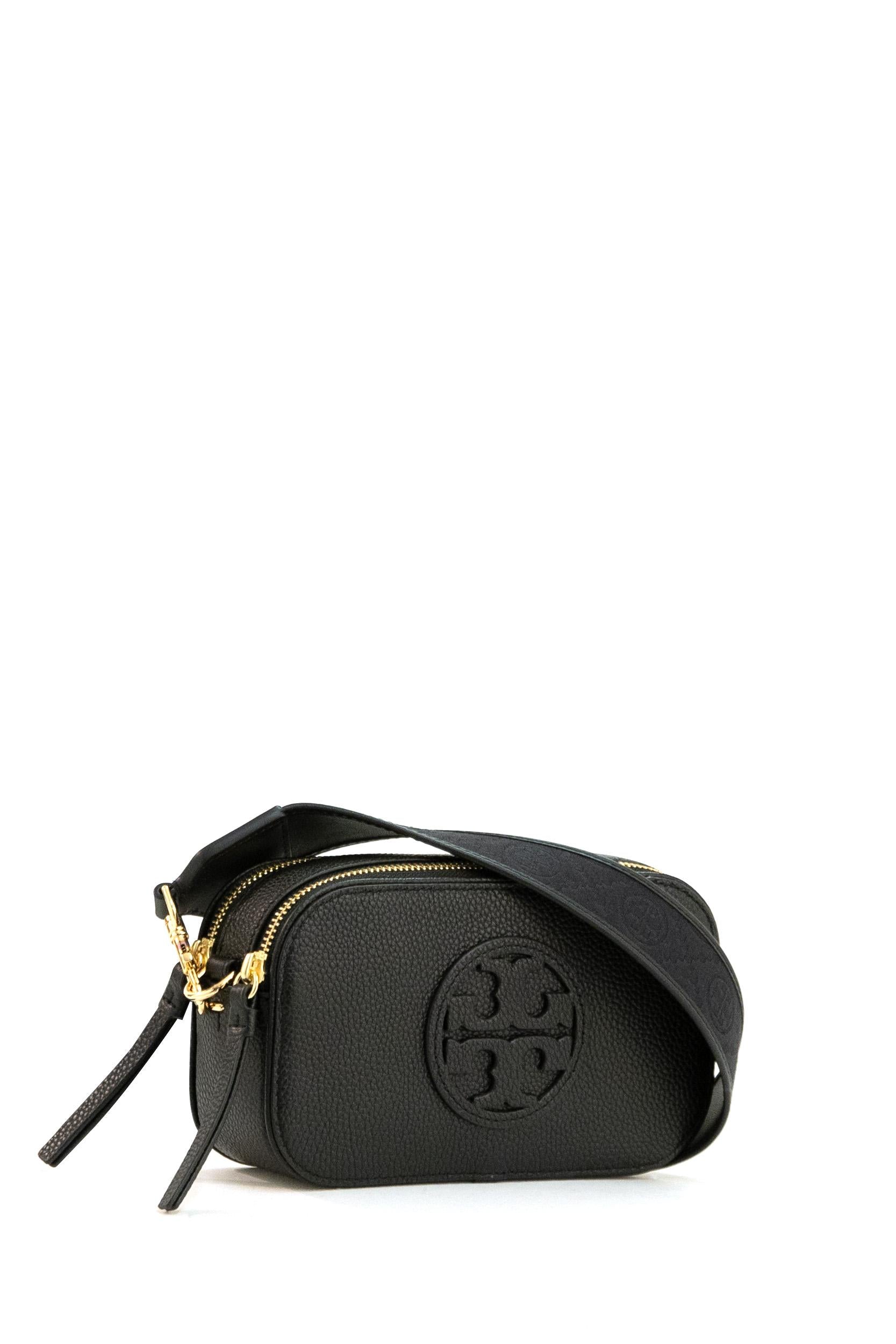 Borsa Mini Miller in pelle martellata di colore nero<BR/> 171956 001 TORY BURCH