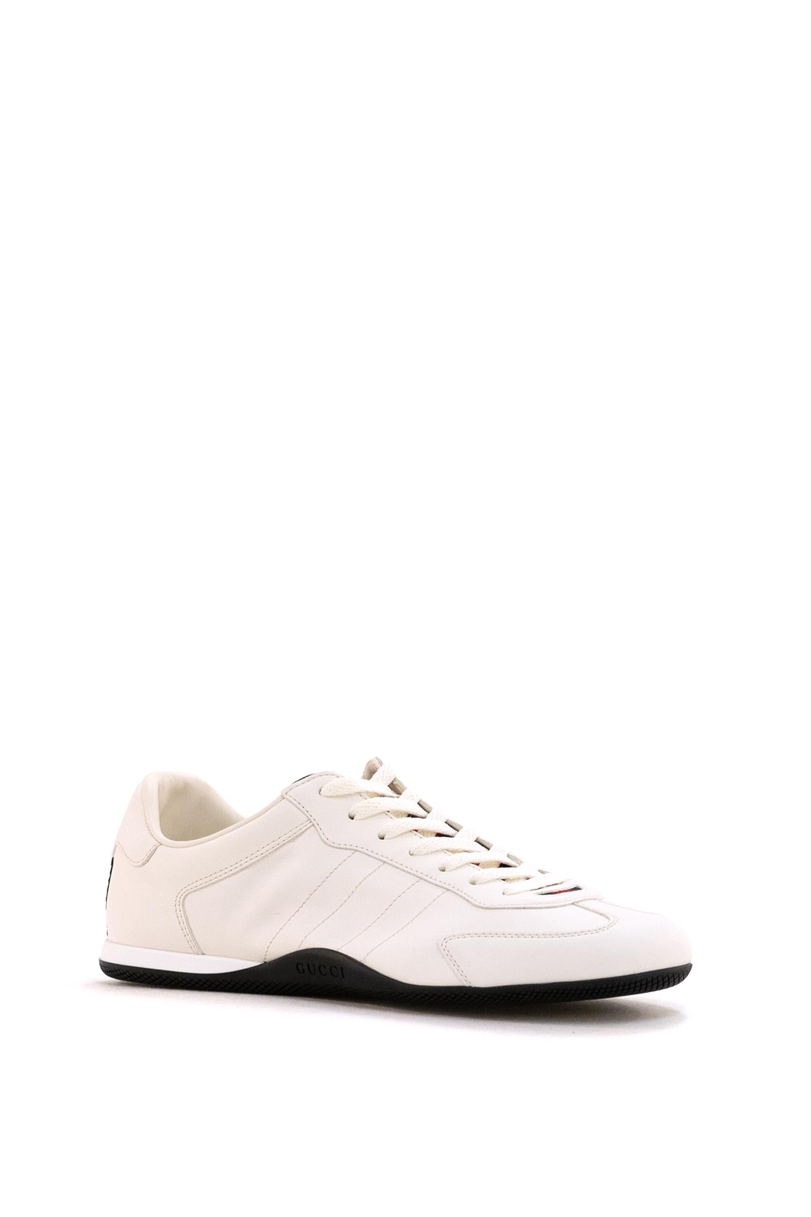 Sneakers Gucci Shift in pelle di colore bianco<BR/> 857018 AAFUH 9245 GUCCI