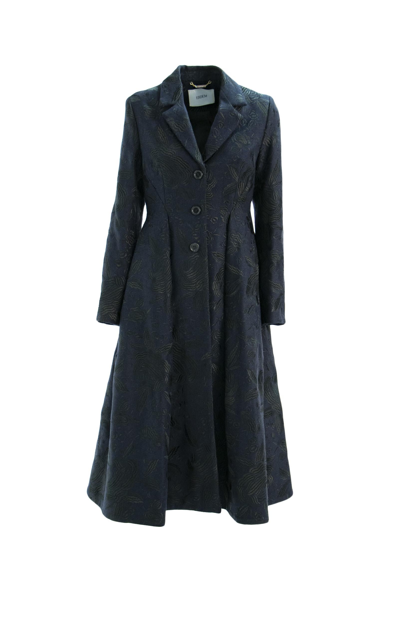 Cappotto Stephanie<BR/> 7577NREC NAVY/BLACK ERDEM