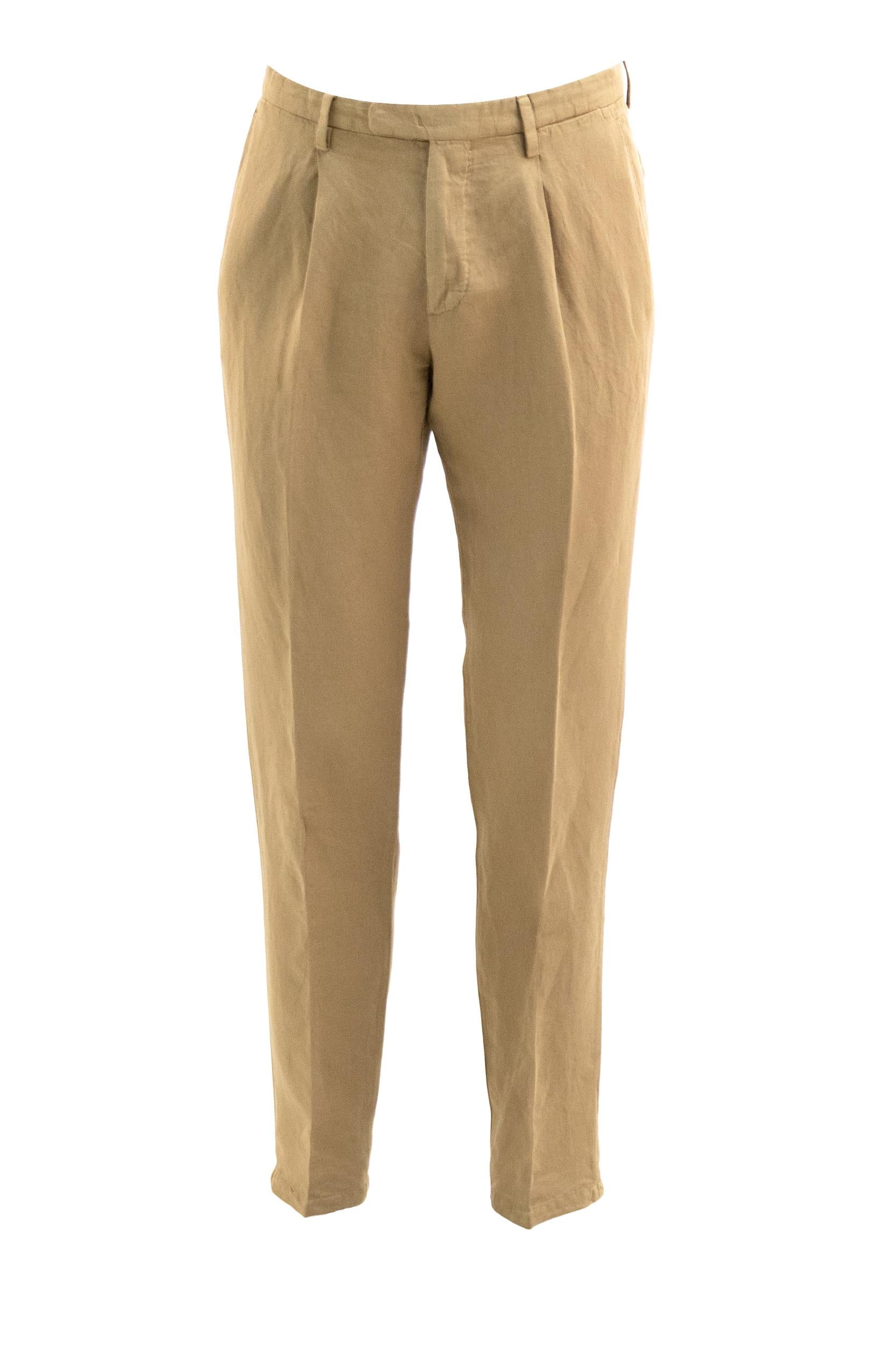 Abito in lino e cotone di colore beige<BR/> N63H2Q SA0444 0316 BOGLIOLI