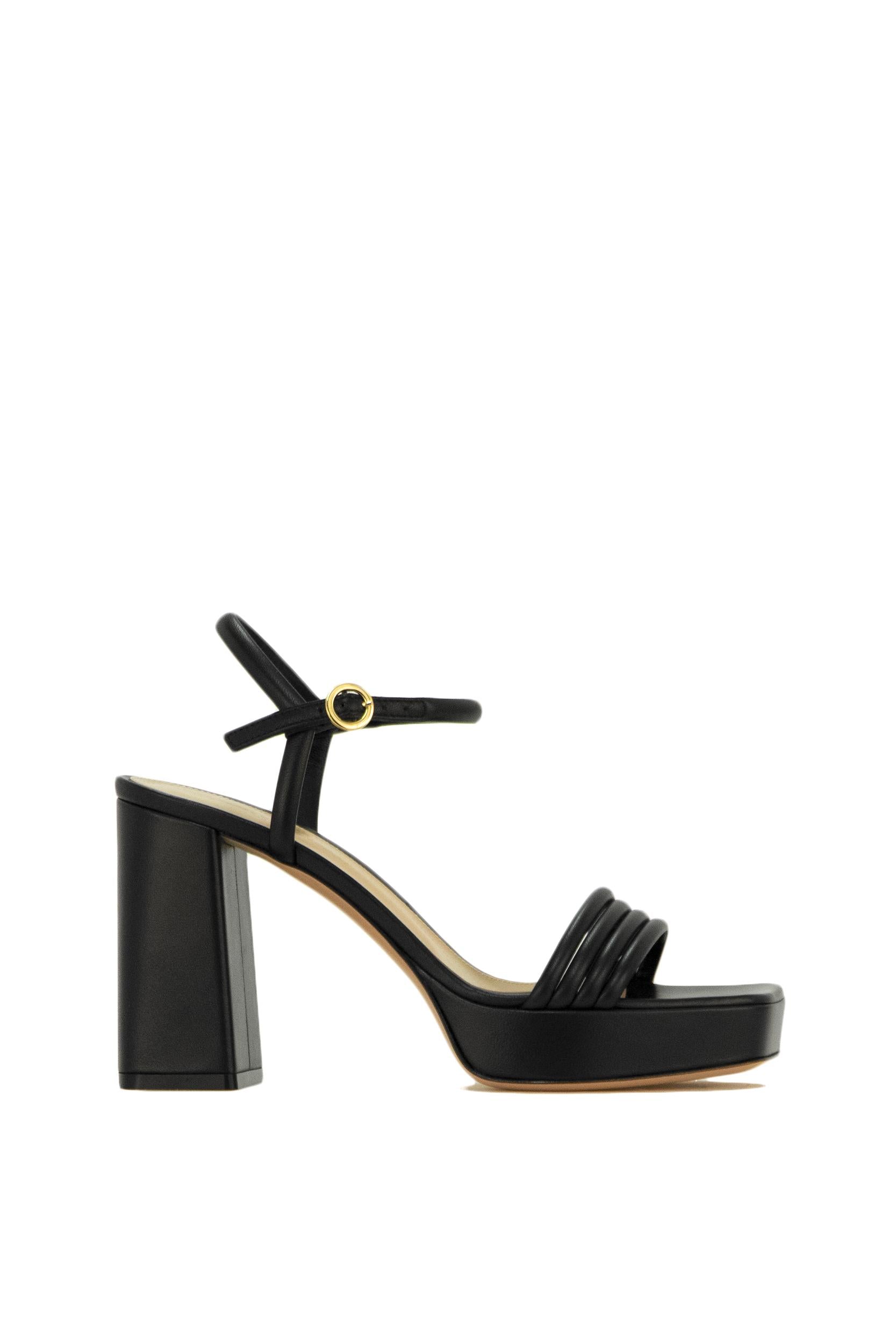 Sandalo Lena<BR/> G32057.70RIC.NAPNERO BLACK GIANVITO ROSSI