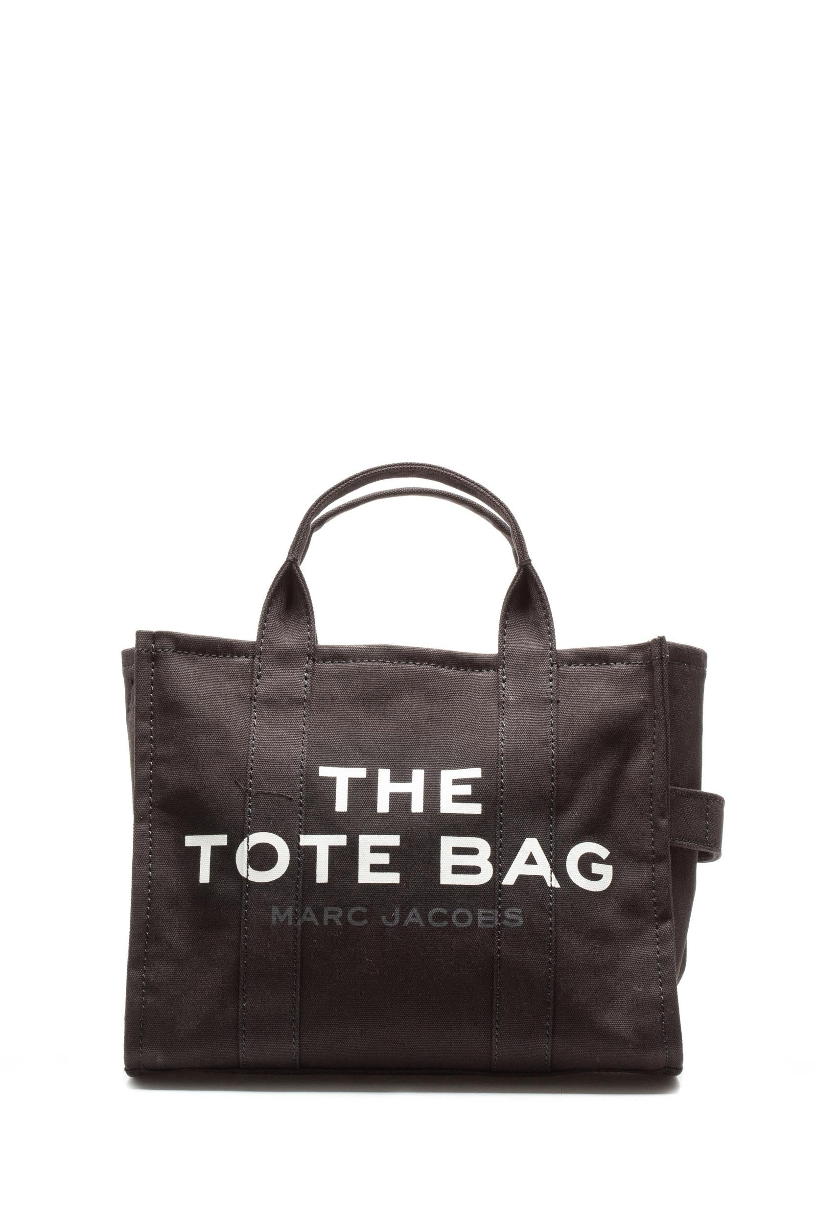 Borsa The Totein tessuto colore nero con logo centrale M0016161 001 MARC JACOBS