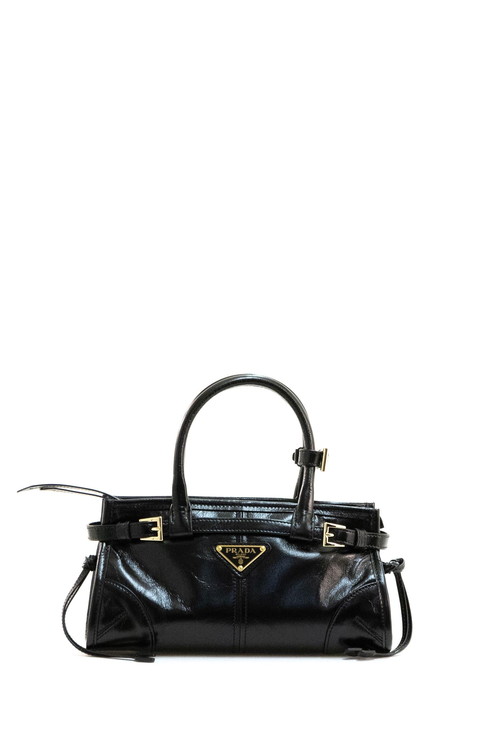 Borsa Prada Bonnie mini in pelle di colore nero<BR/> 1BA486 2CYR F0002 PRADA