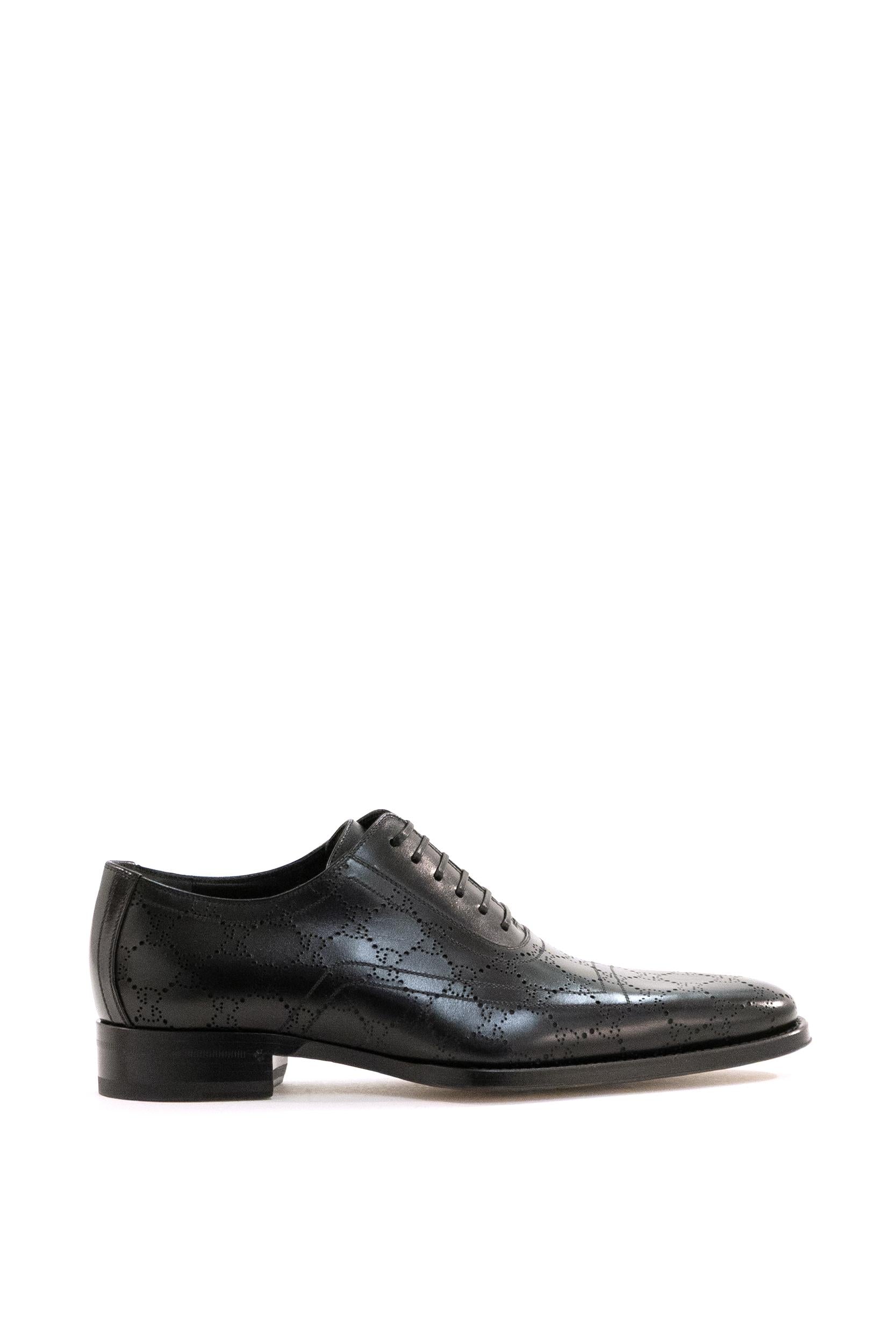 Scarpe in pelle di colore nero<BR/> 863019 AAGBV 1000 GUCCI