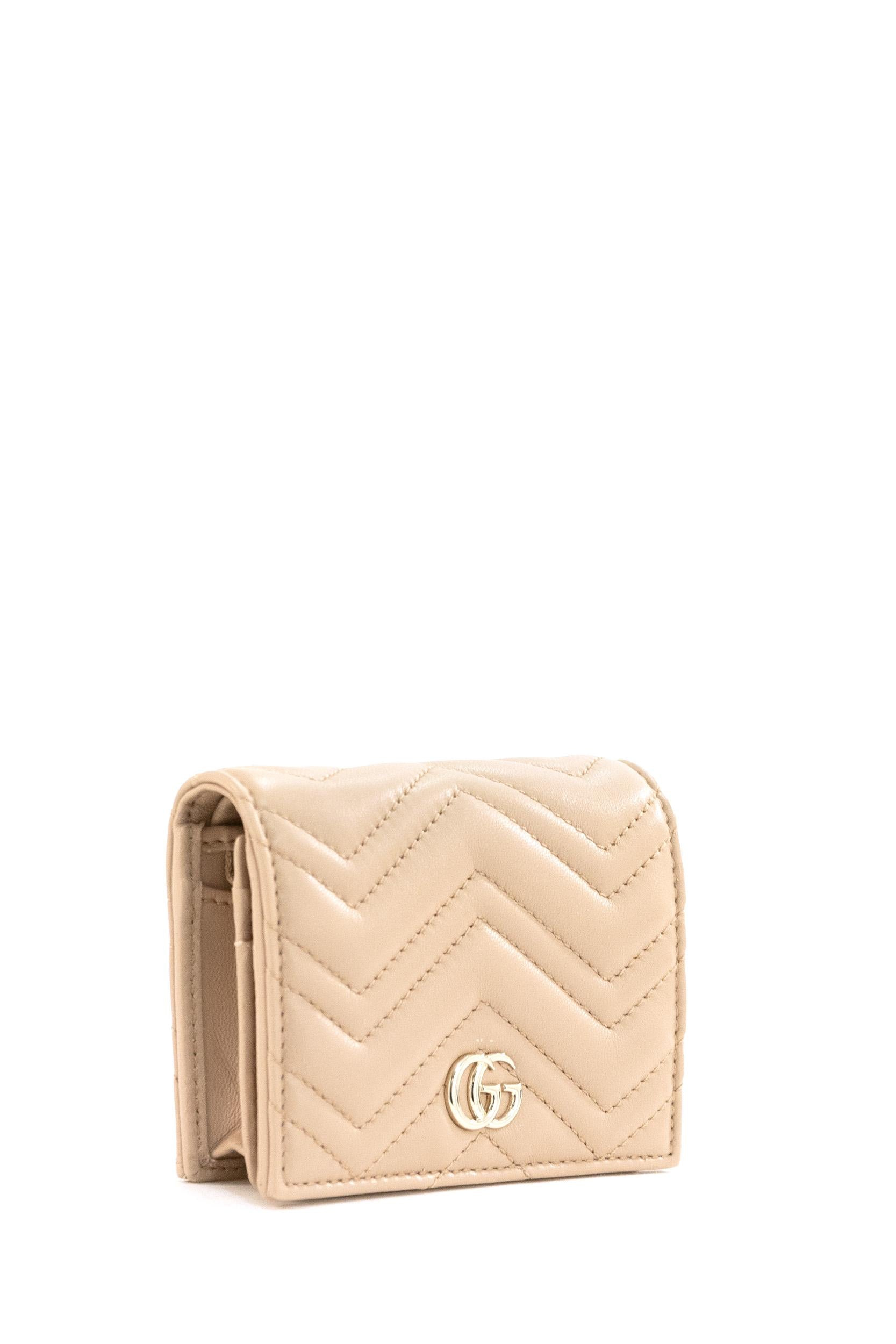 Portafoglio GG Marmont in Nappa<BR/> 466492 AAFAX 5753 GUCCI