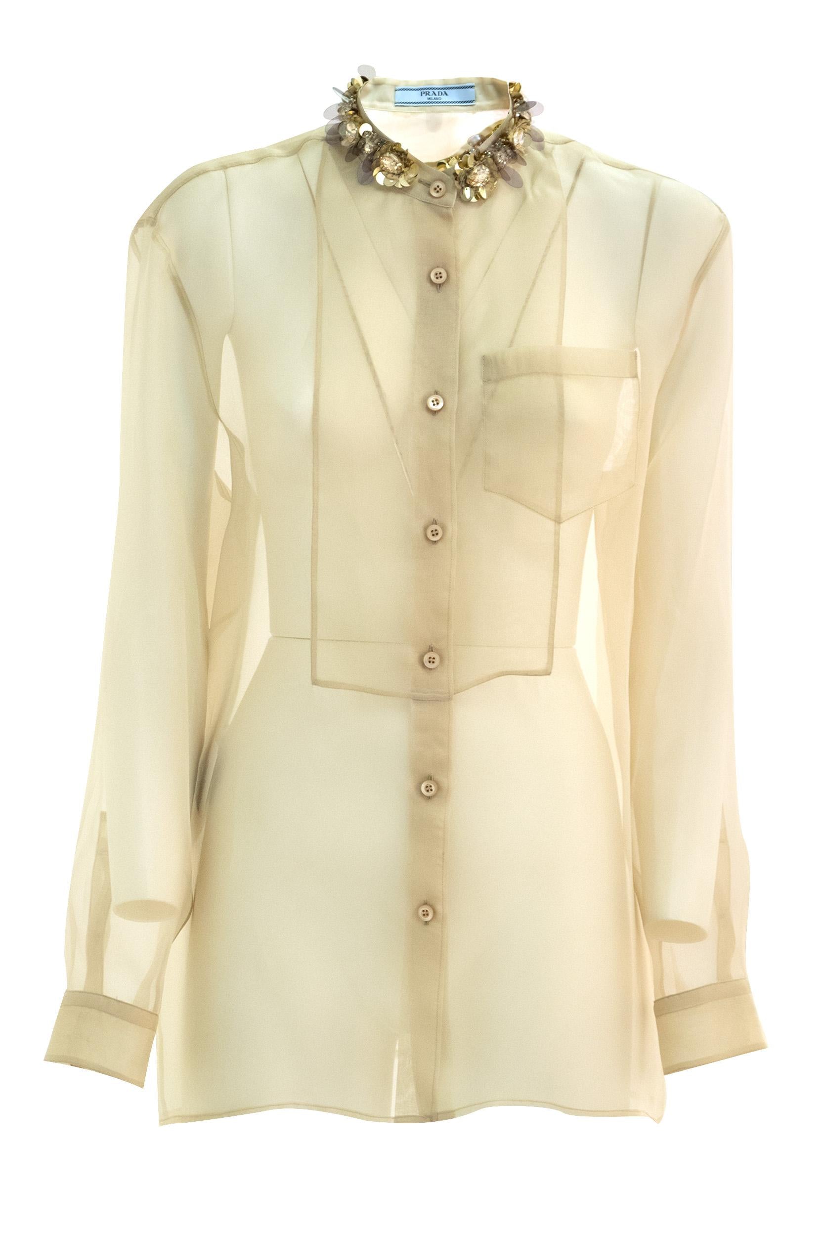Camicia<BR/> P485GR S OOO 1379 F0F24 PRADA