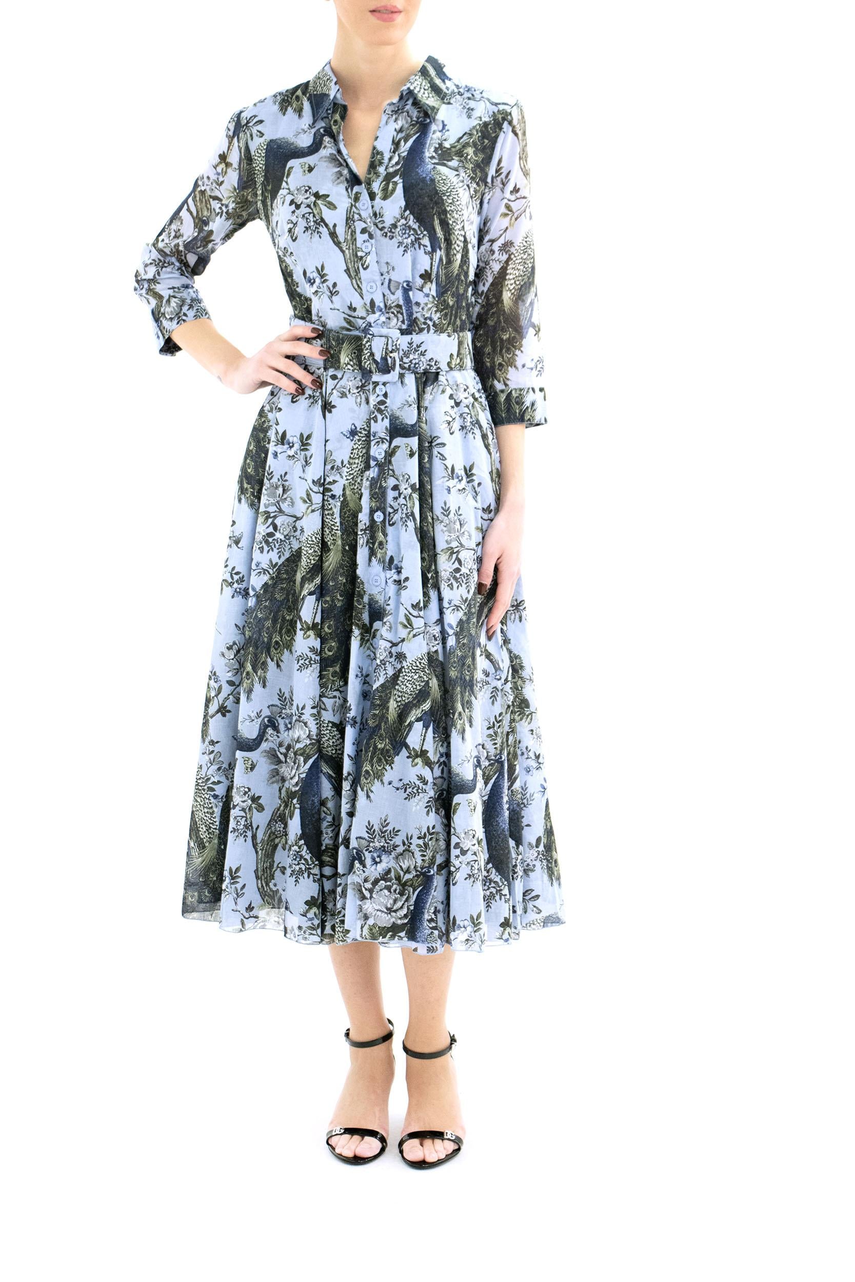 Abito Chemisier Aster<BR/> ASTER DRESS SOFT BLUE S-SUNG