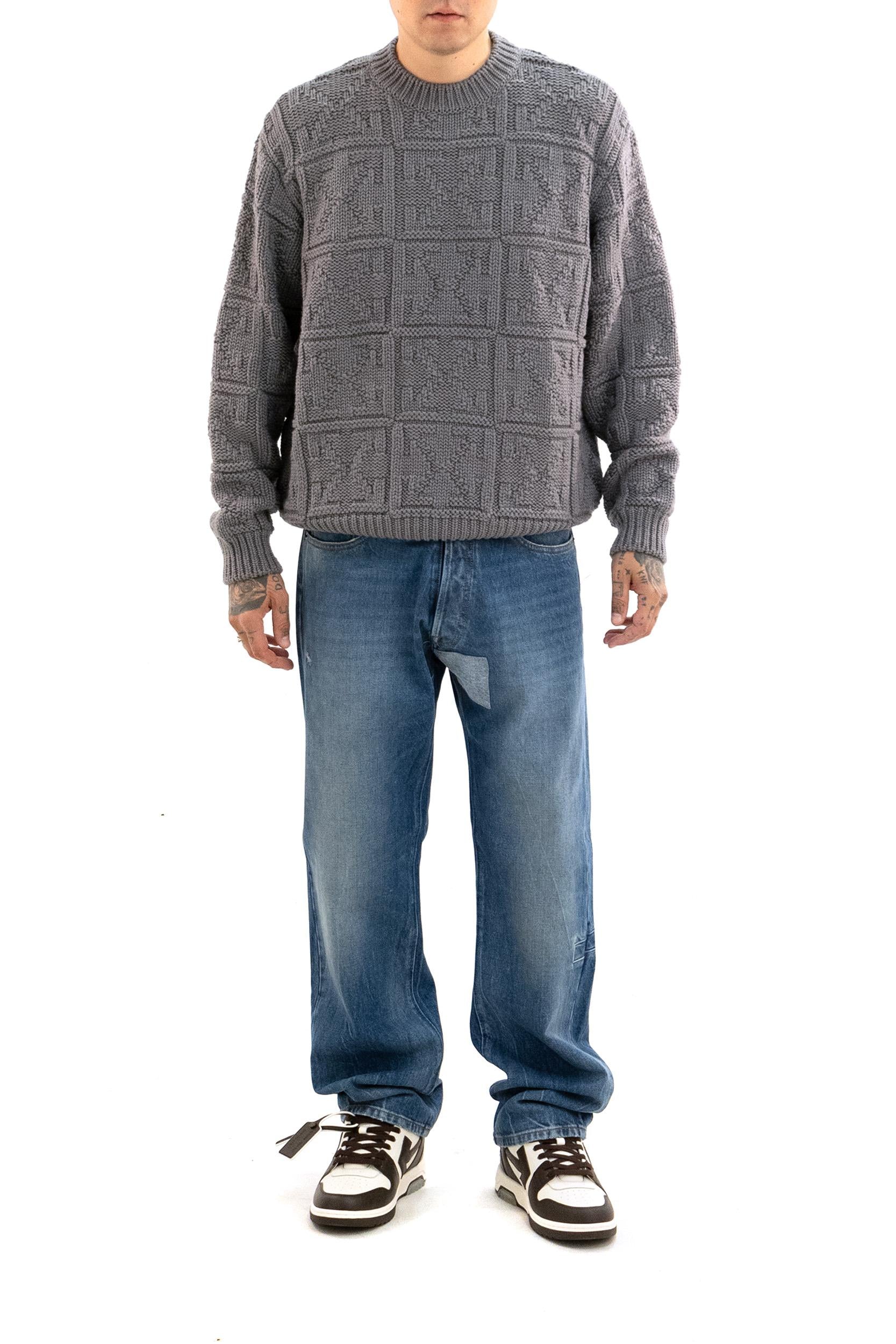 Pullover<BR/> OMHE20PF25KNI001 0929 OFF WHITE