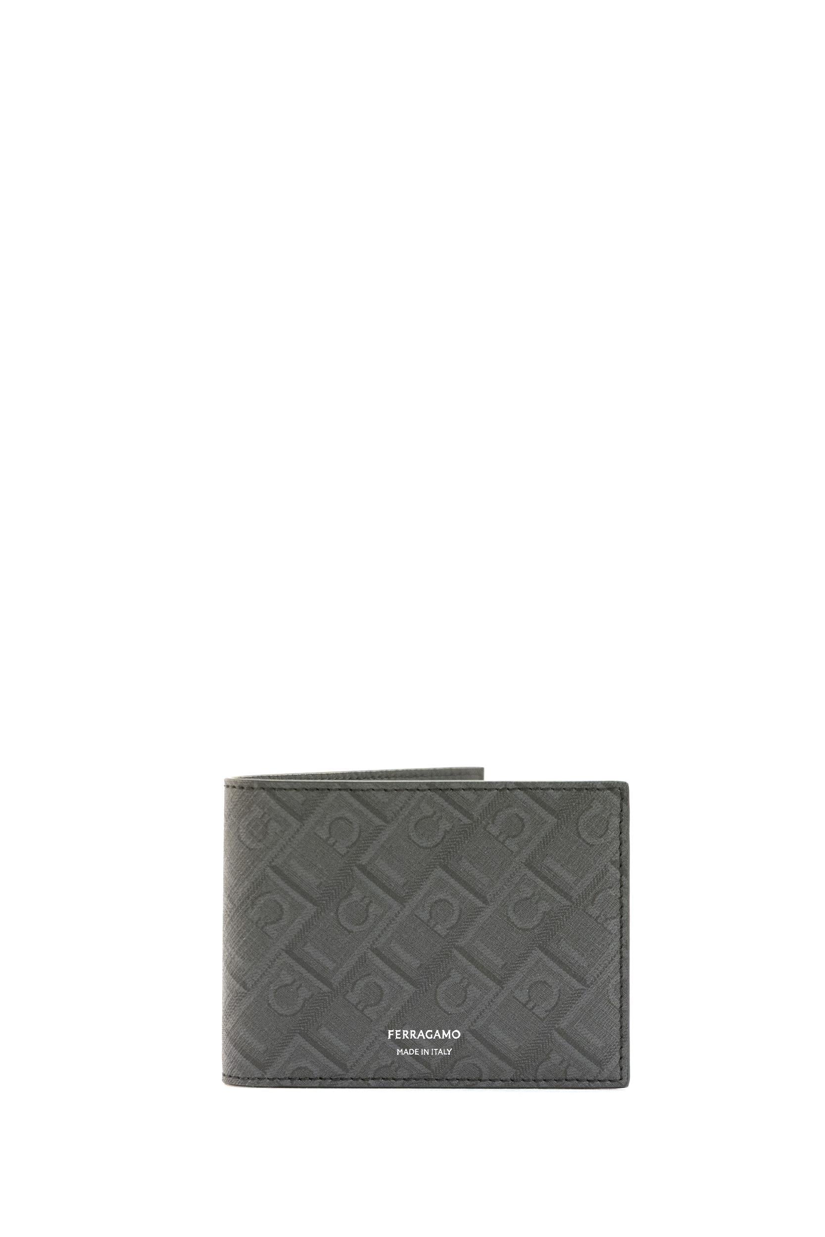 Portafoglio Monogram in Pelle<BR/> 661550 0780328 GRIGIO FERRAGAMO