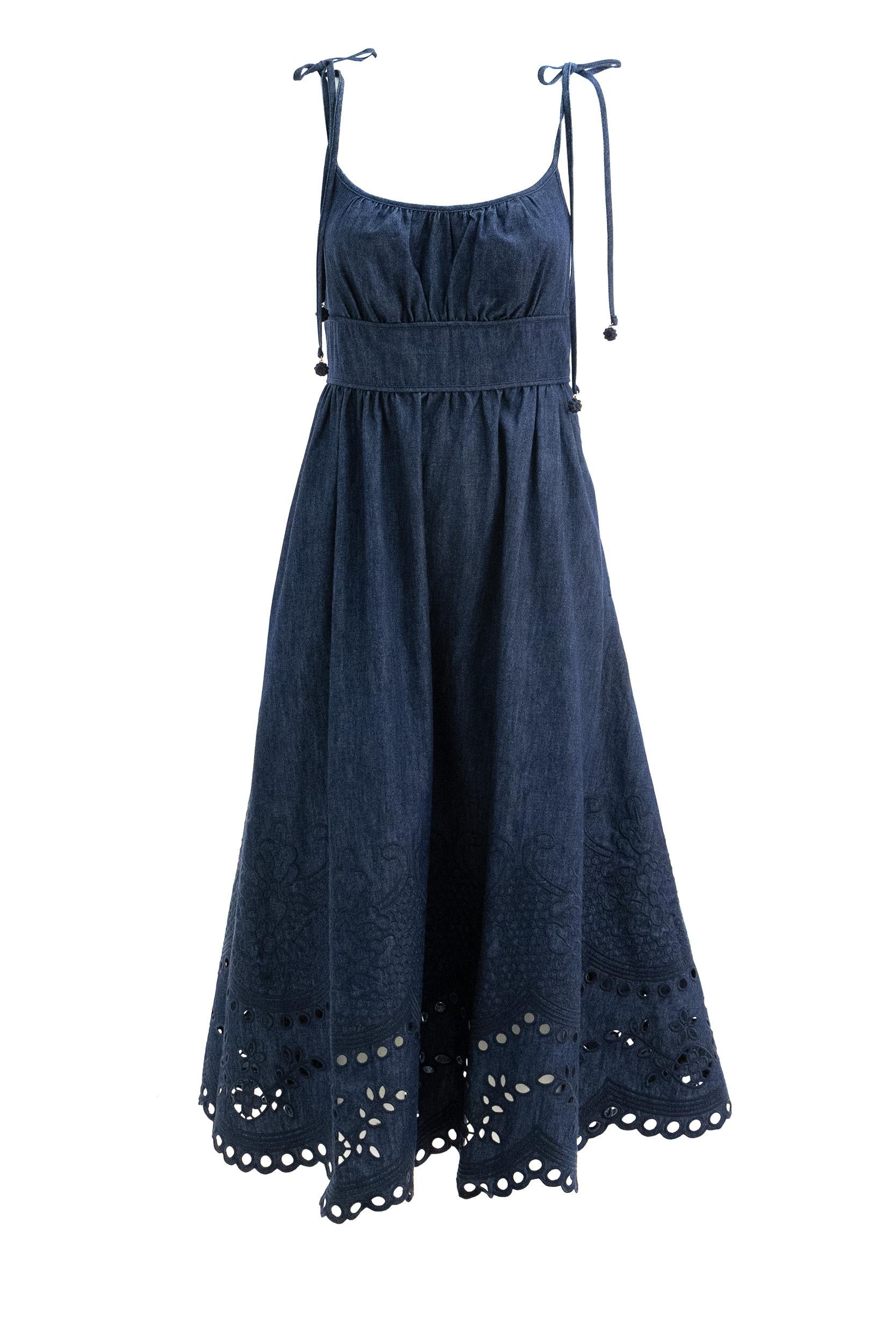 Abito in denim di colore blu<BR/> 8319DSS263 INK ZIMMERMANN