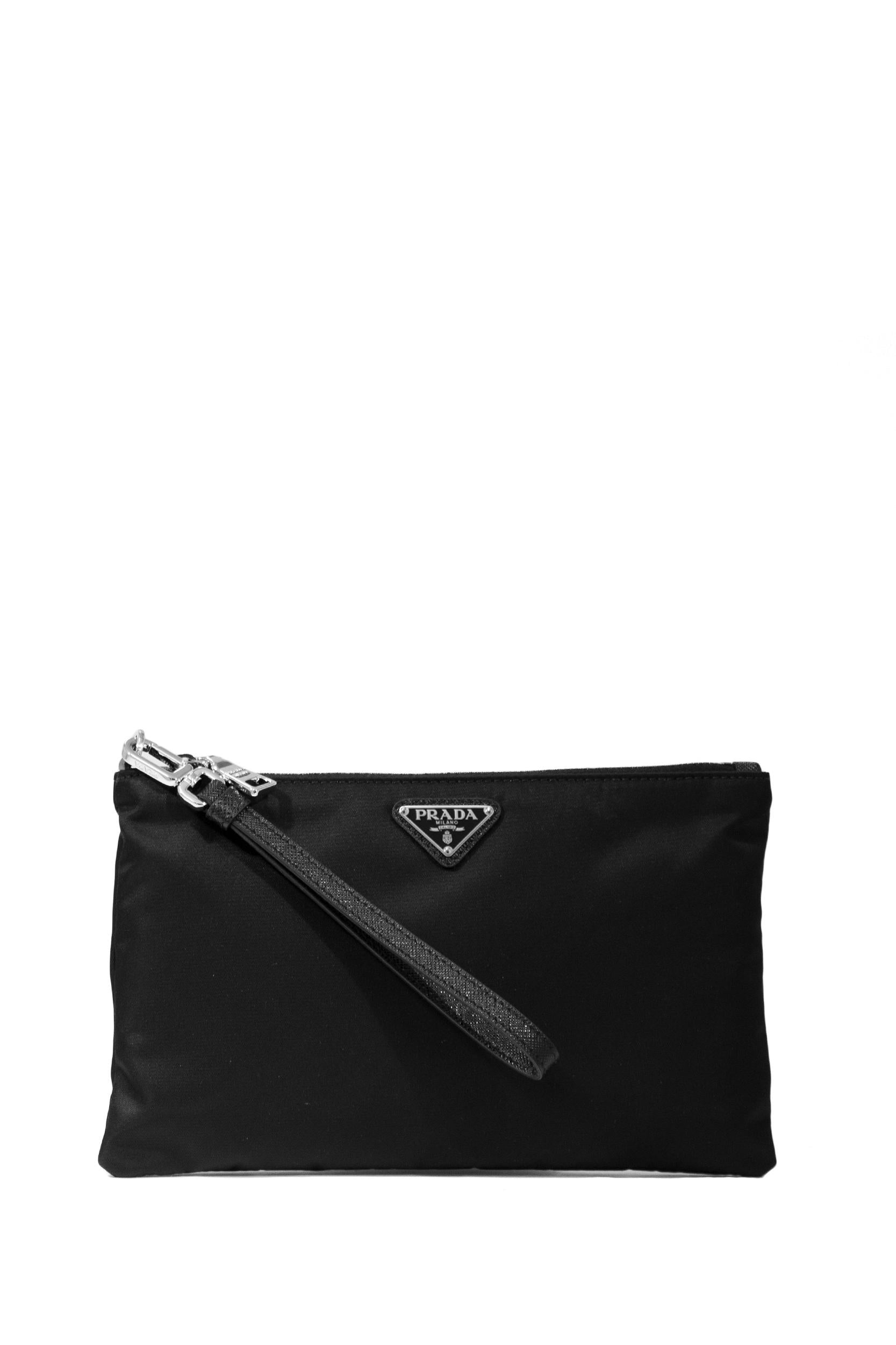 Clucth in re-nylon colore nero 2NH004 2DMH F0002 PRADA