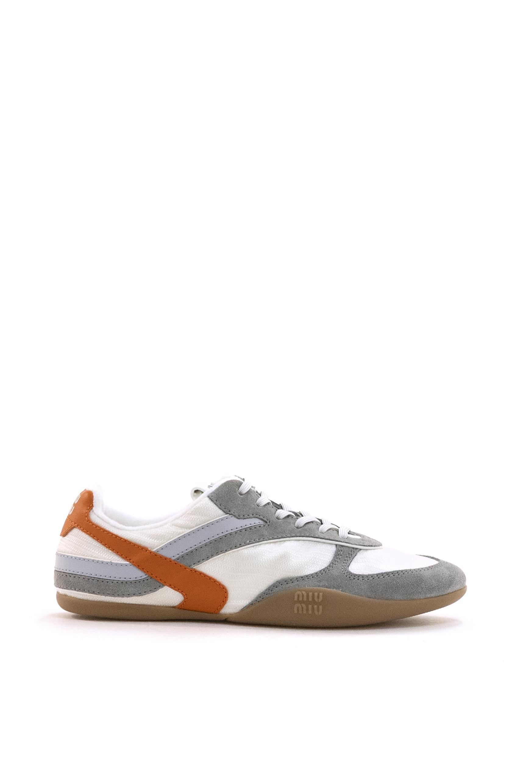 Sneaker Gymnasium in Tessuto Tecnico e Suede<BR/> 5E428E F A005 71L F0MIW MIU MIU