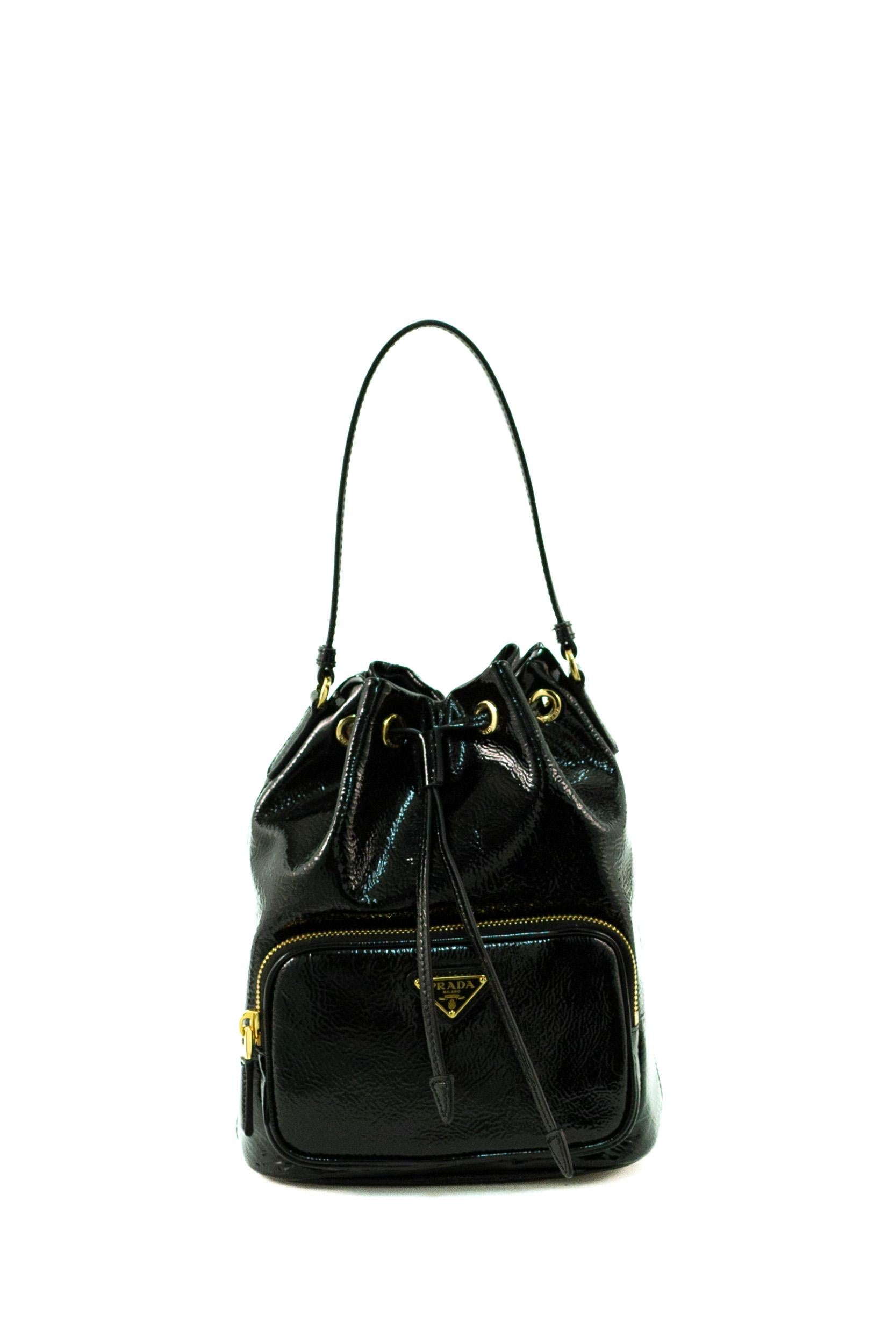 Borsa a secchiello<BR/> 1BH038 V UOM 2DNT F0002 PRADA