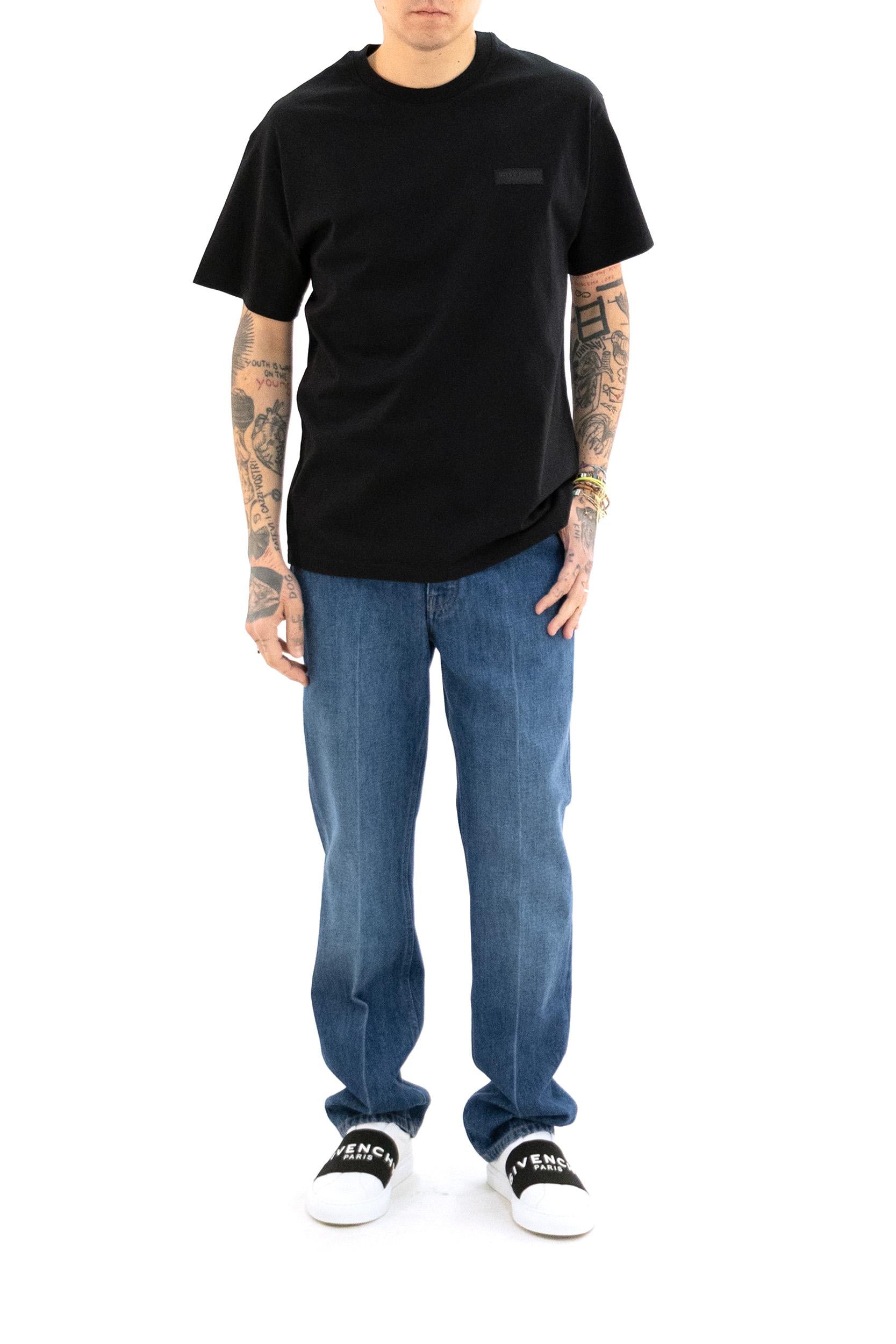 Jeans Shadow in denim di colore azzurro slavato<BR/> BM51NS5177 420 GIVENCHY