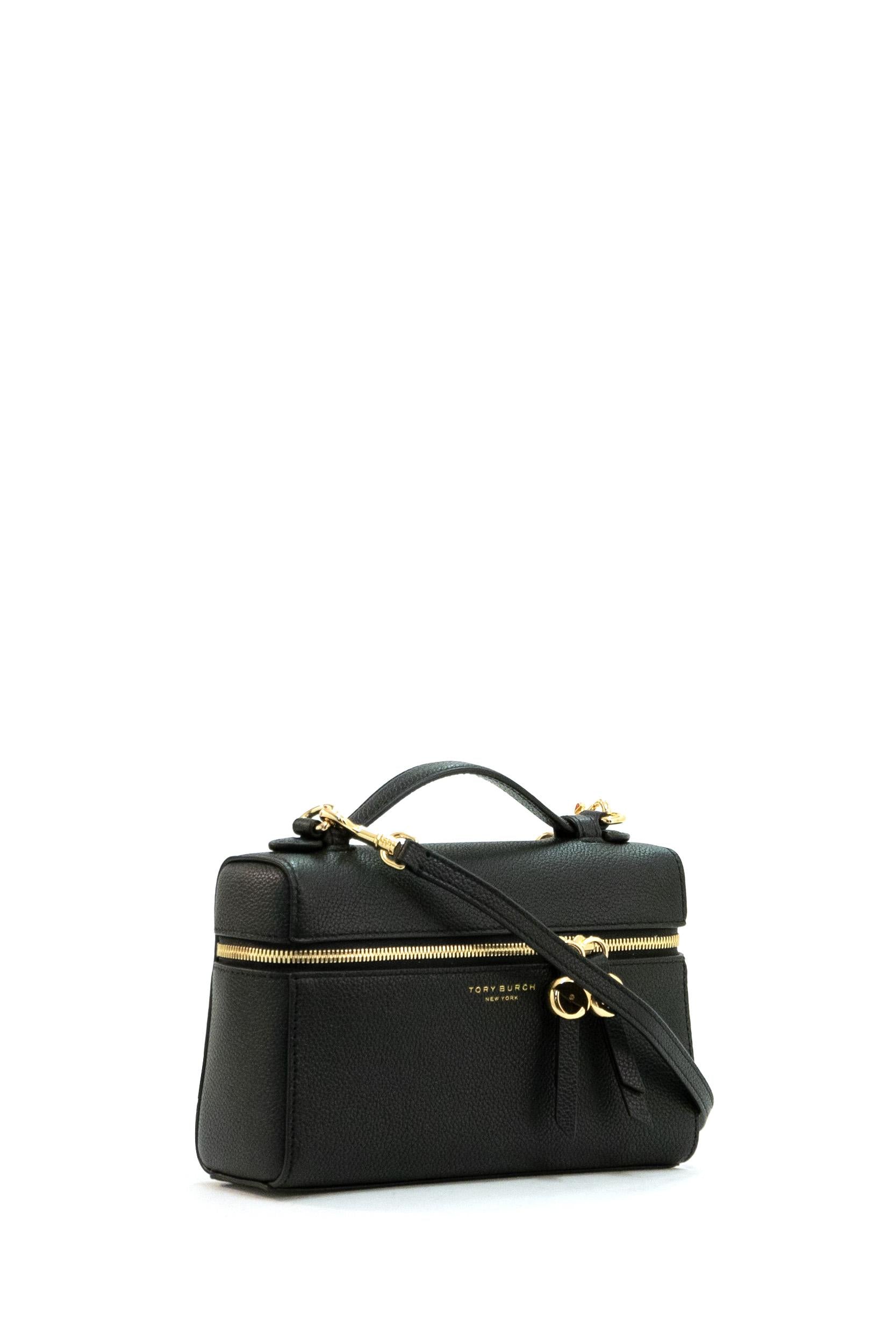Borsa Romy Slim in pelle martellata di colore nero<BR/> 178948 001 TORY BURCH