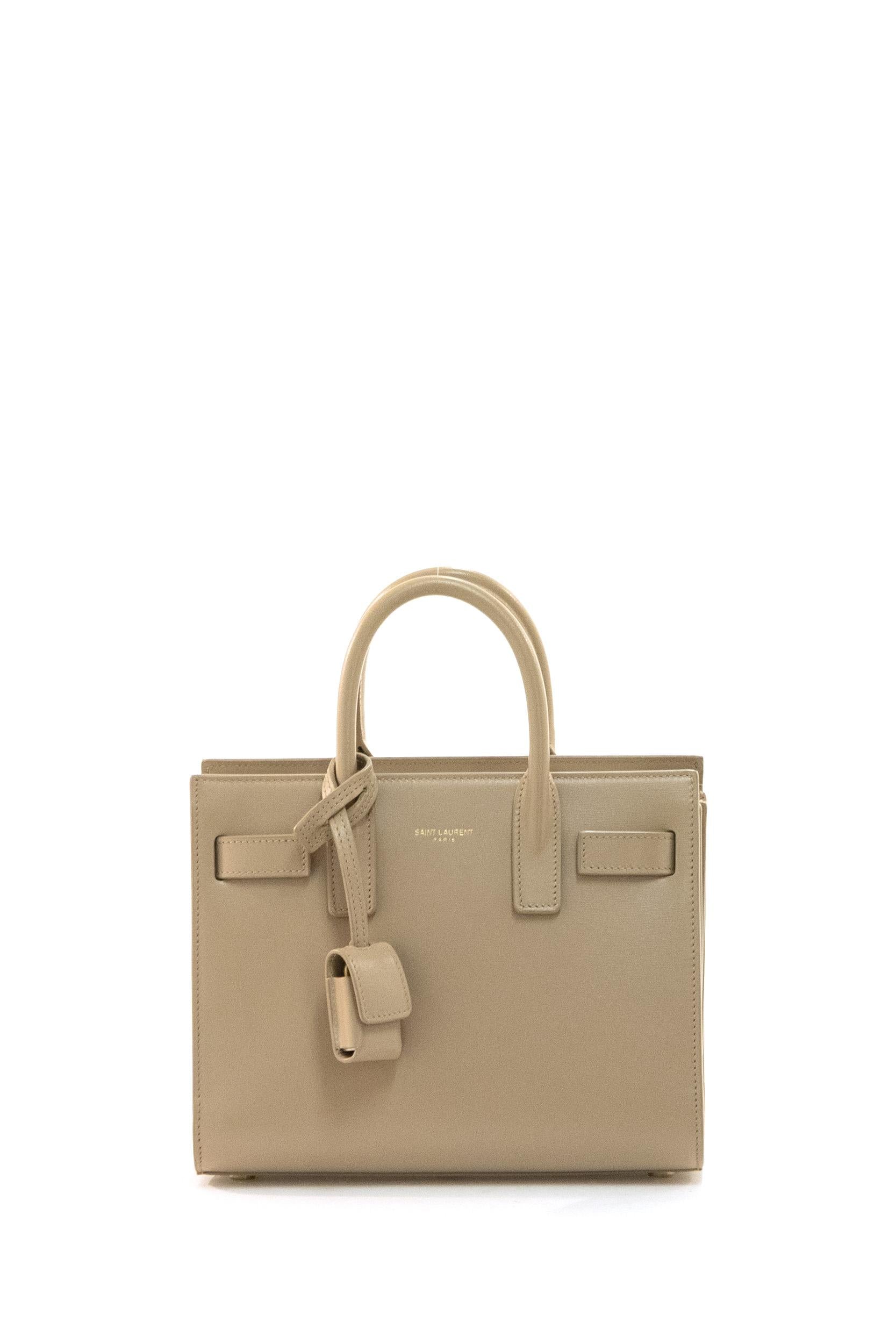 Borsa Sac de Jour Nano in Pelle<BR/> 392035 02G9W 9295 SAINT LAURENT