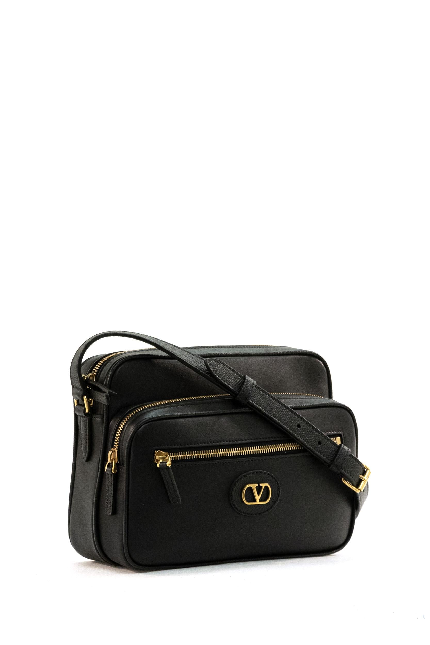 Borsa a Spalla Antibes in Pelle<BR/> 8Y2B0S96RBN 0NO VALENTINO GARAVANI