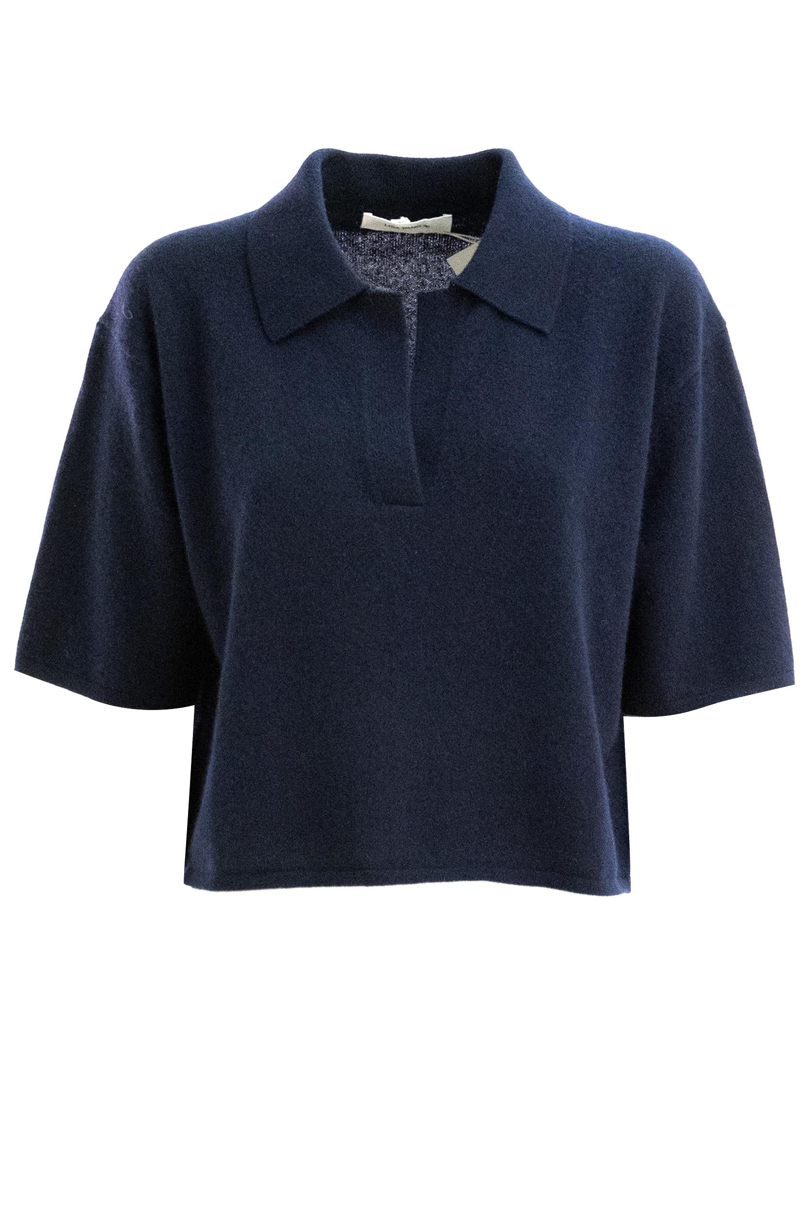 Polo The Neela Cashmere Blu<BR/> 2025103 NAVY LISA YANG