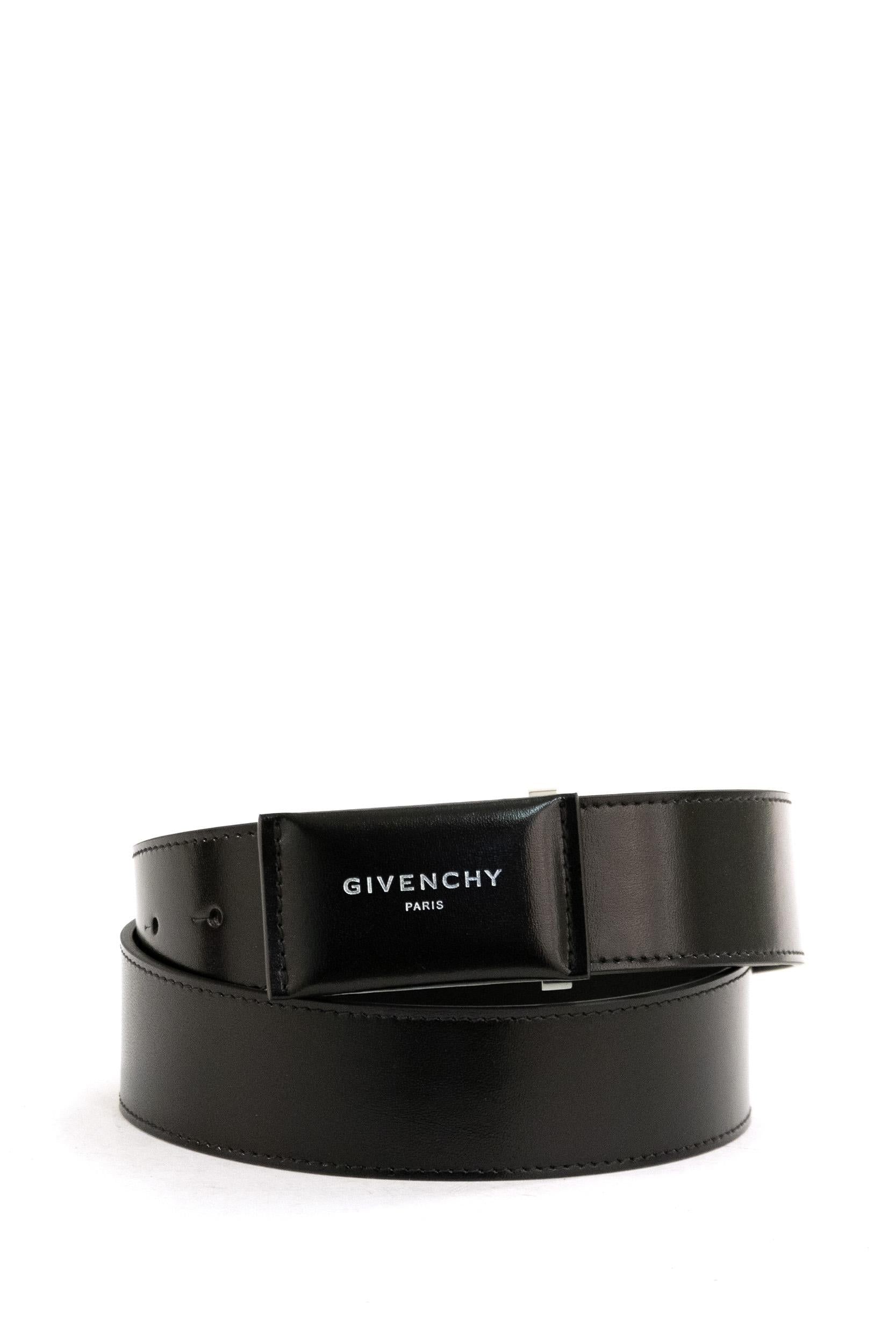 Cintura Antigona in pelle di colore nero<BR/> BK407MK21N 001 GIVENCHY