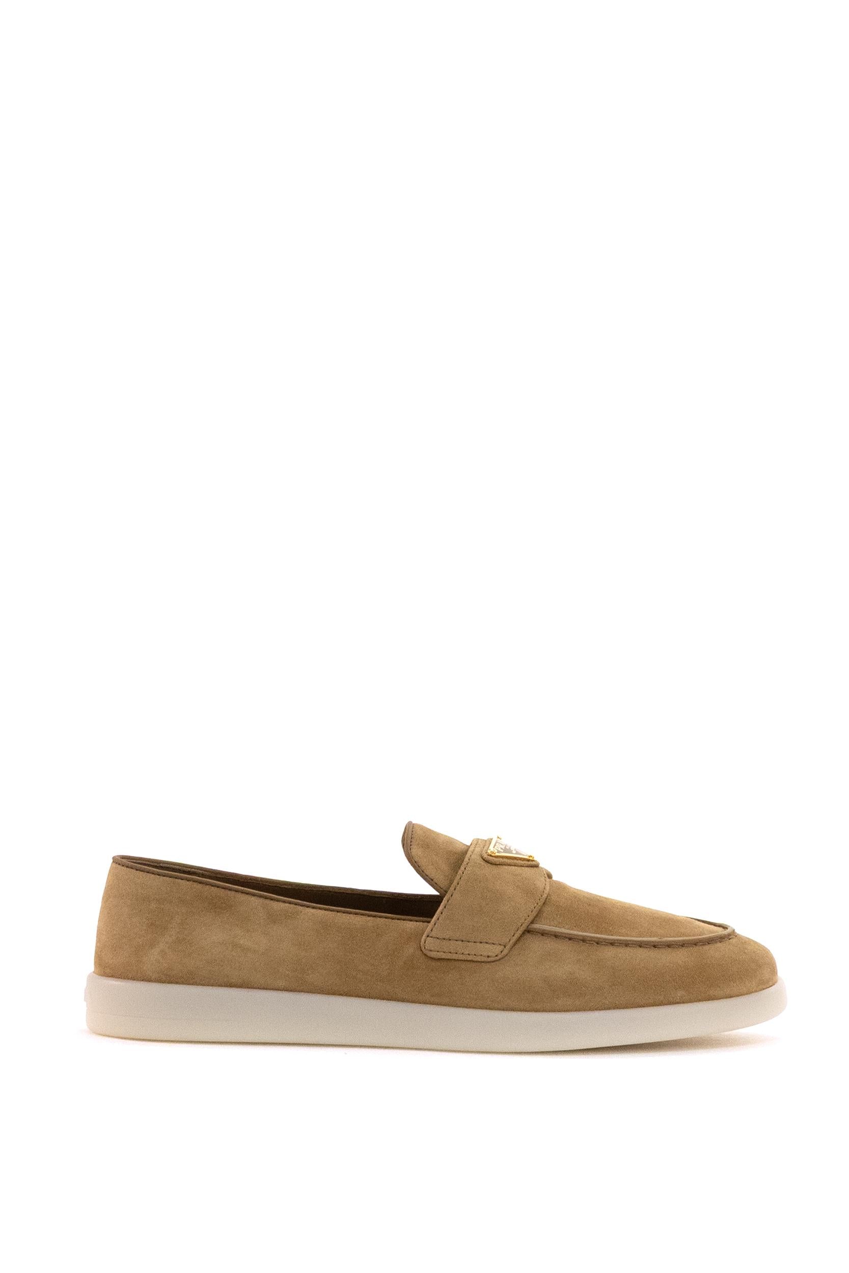 Mocassini in Pelle Scamosciata<BR/><BR/> 1D222N F B025 3LOL F0401 PRADA