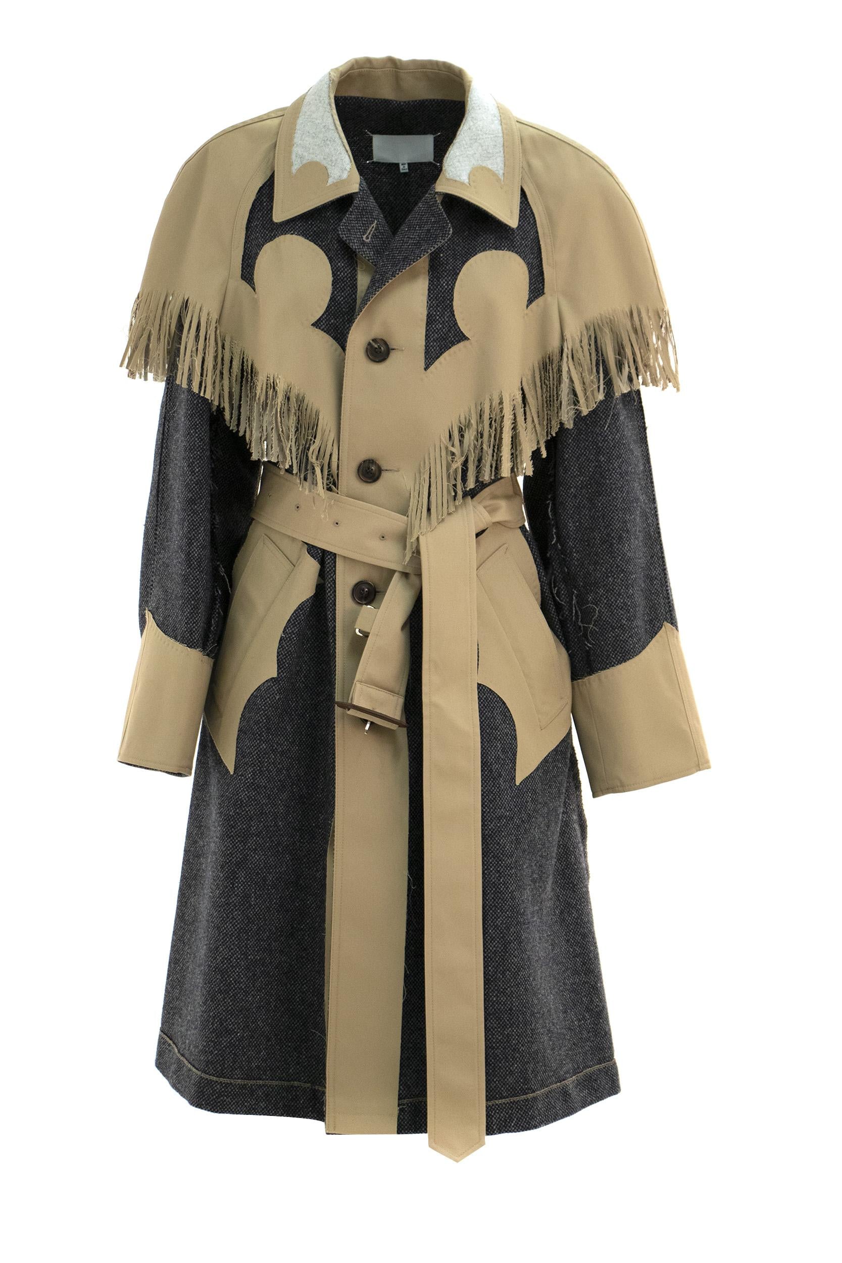 Cappotto con Frange<BR/> S67AH0041 STZ089 961 MAISON MARGIELA