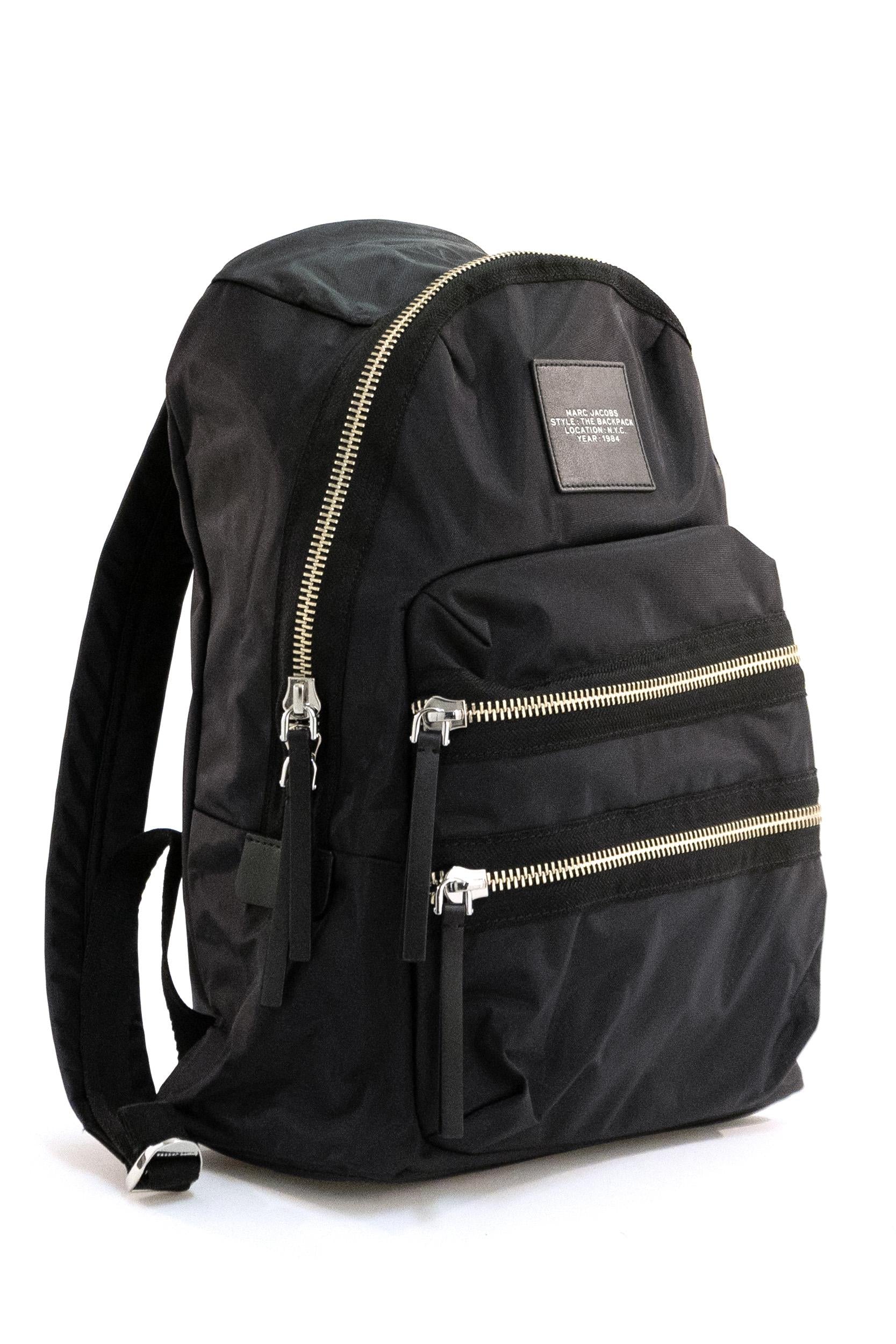 Zaino The Biker in nylon di colore nero <BR/> 2F3HBP028H02 001 MARC JACOBS