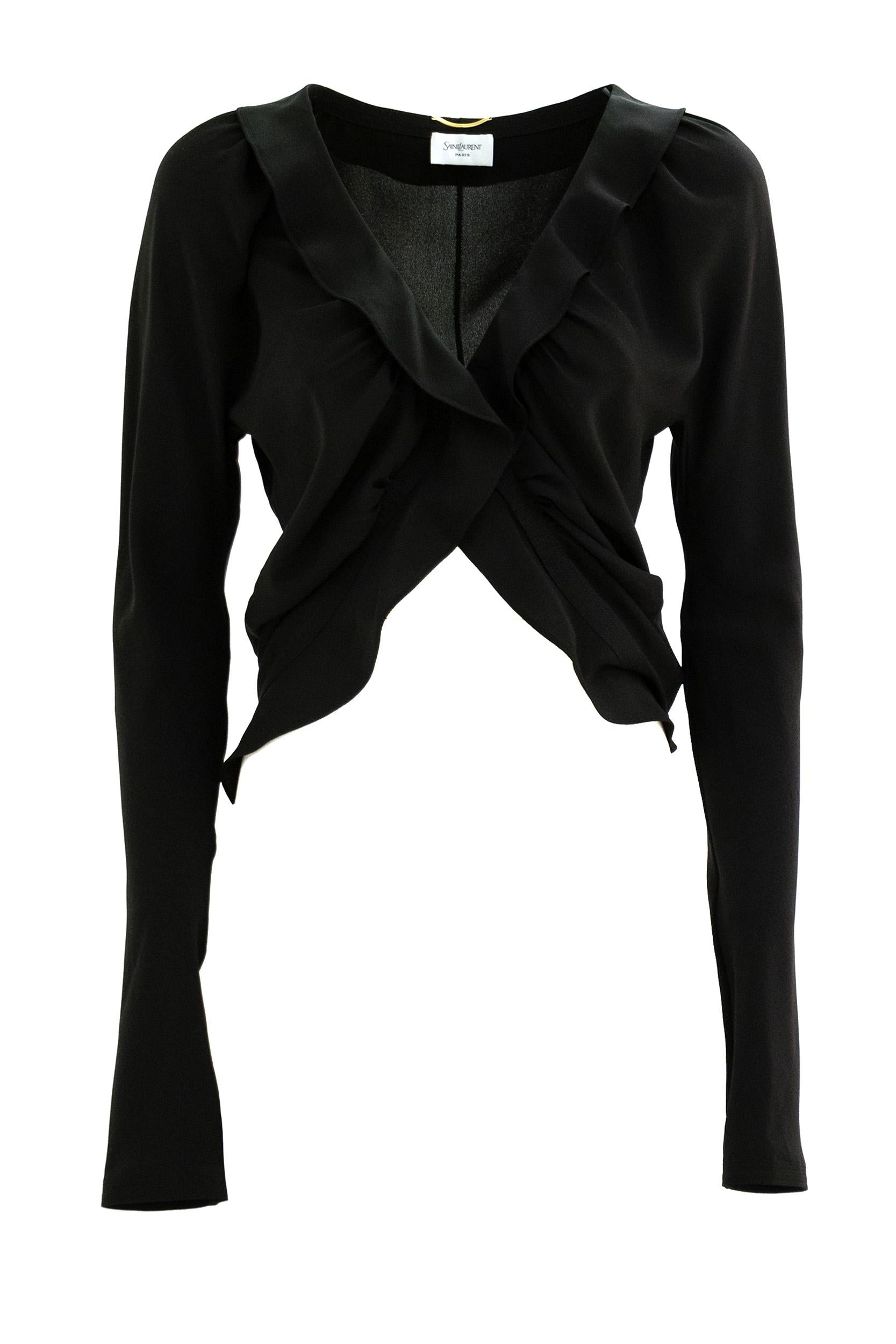 Blusa<BR/> 820520 Y100W 1000 SAINT LAURENT