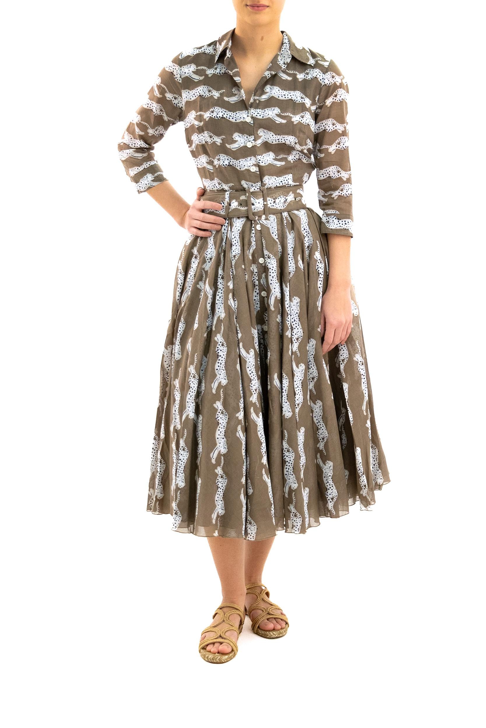 Abito<BR/> ASTER DRESS/TIGER KHAKI S-SUNG