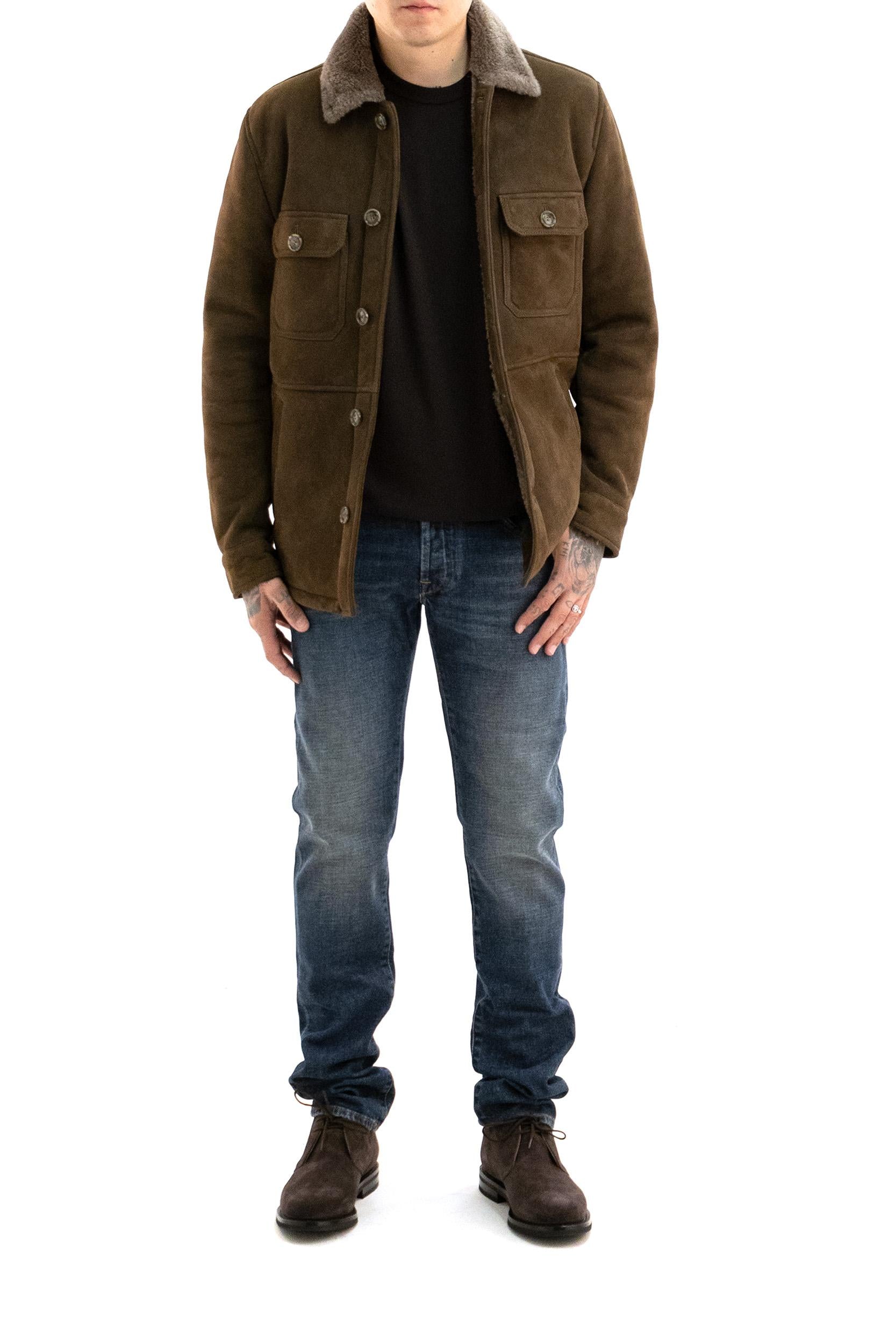 Giacca in montone<BR/> CAMICIA 51211 0029 BARBA