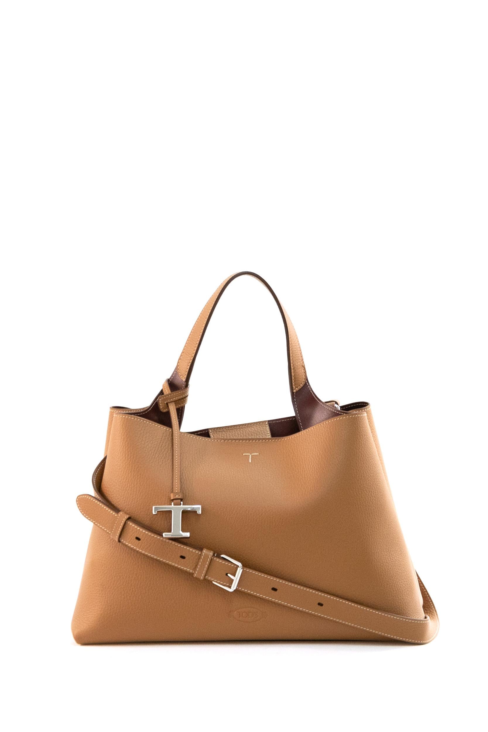 Borsa in Pelle Media<BR/> XBWAPAJ0300QRI 9P13 TOD'S