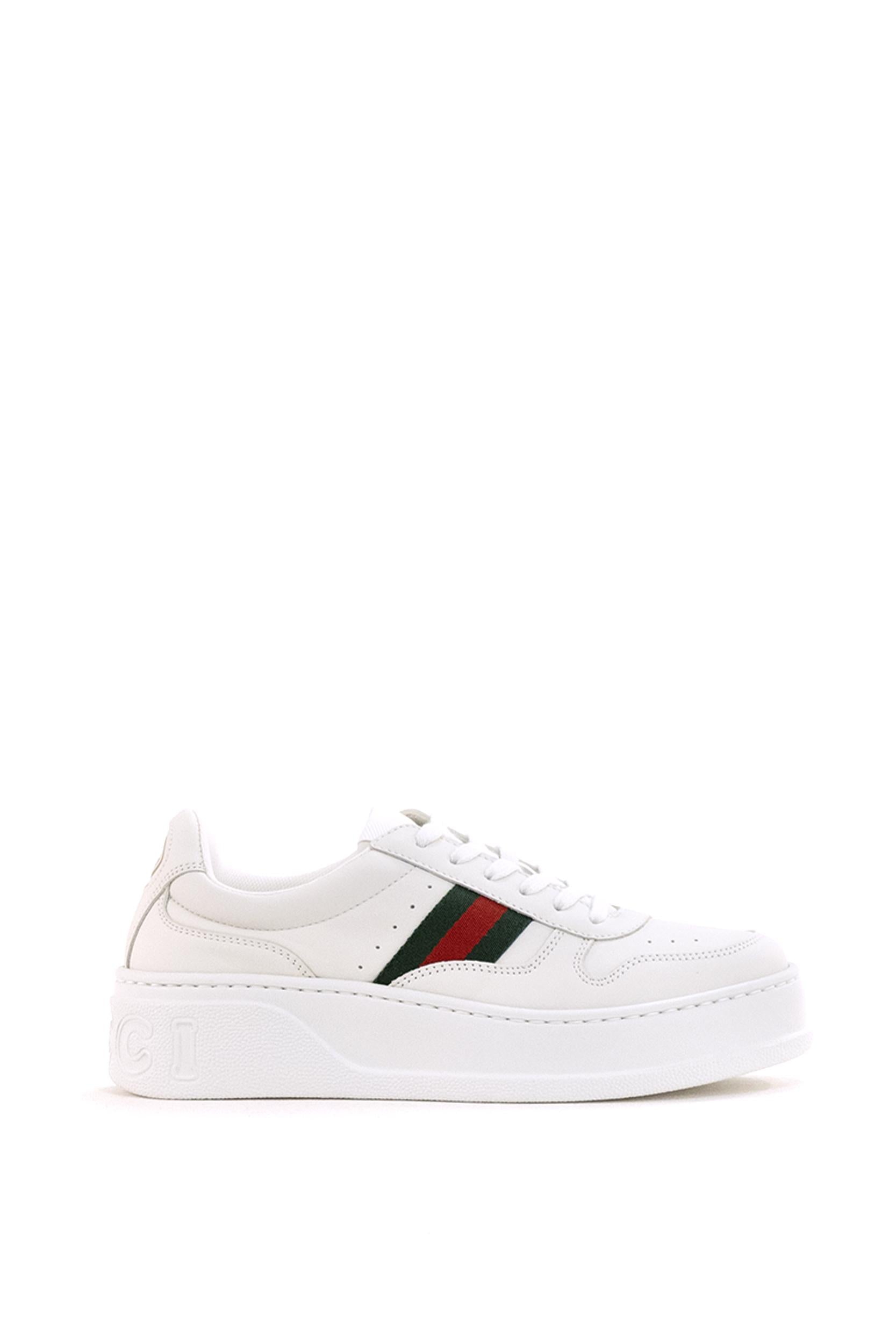 Sneakers in pelle di colore bianco<BR/> 848307 UPG40 9064 GUCCI
