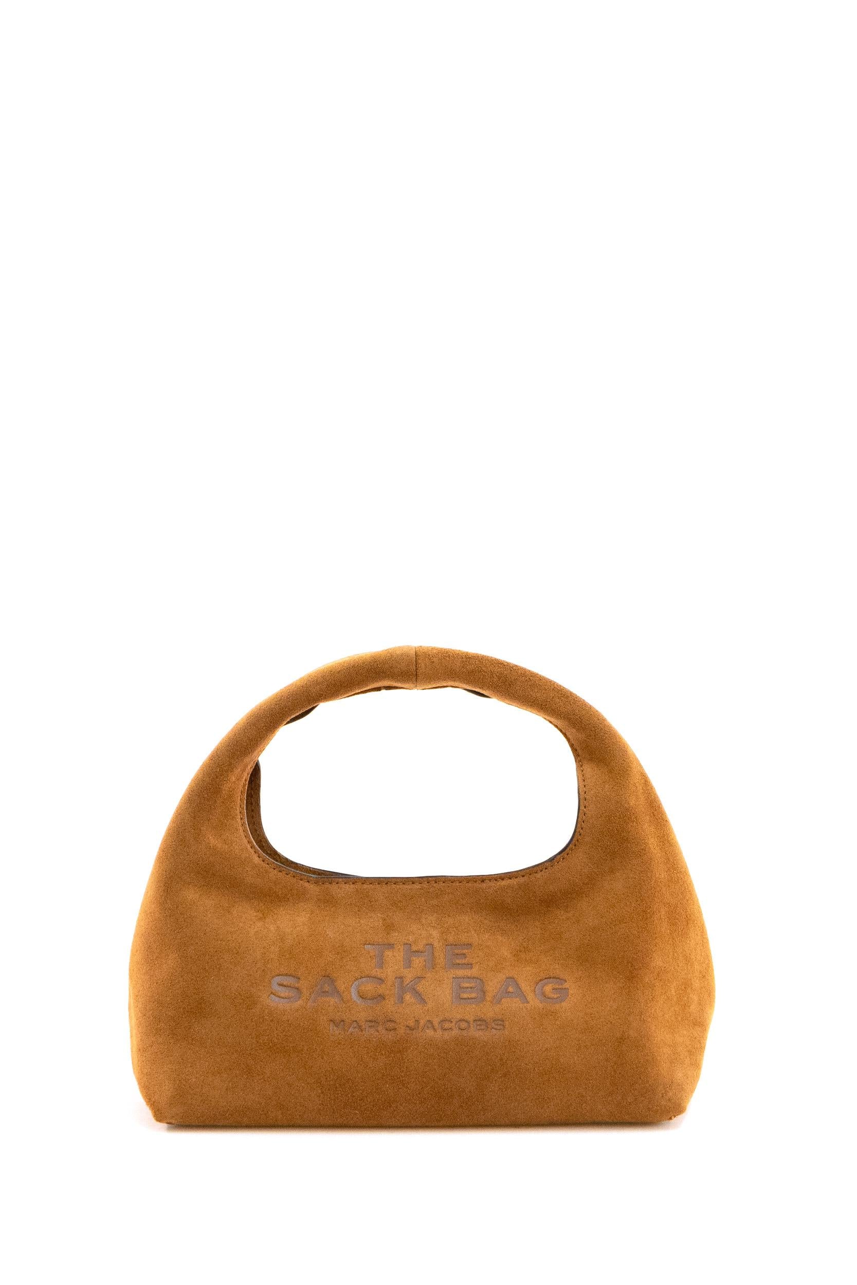 Borsa The Sack Bag in suede color marrone <BR/> 2F5HSH099H01 860 MARC JACOBS