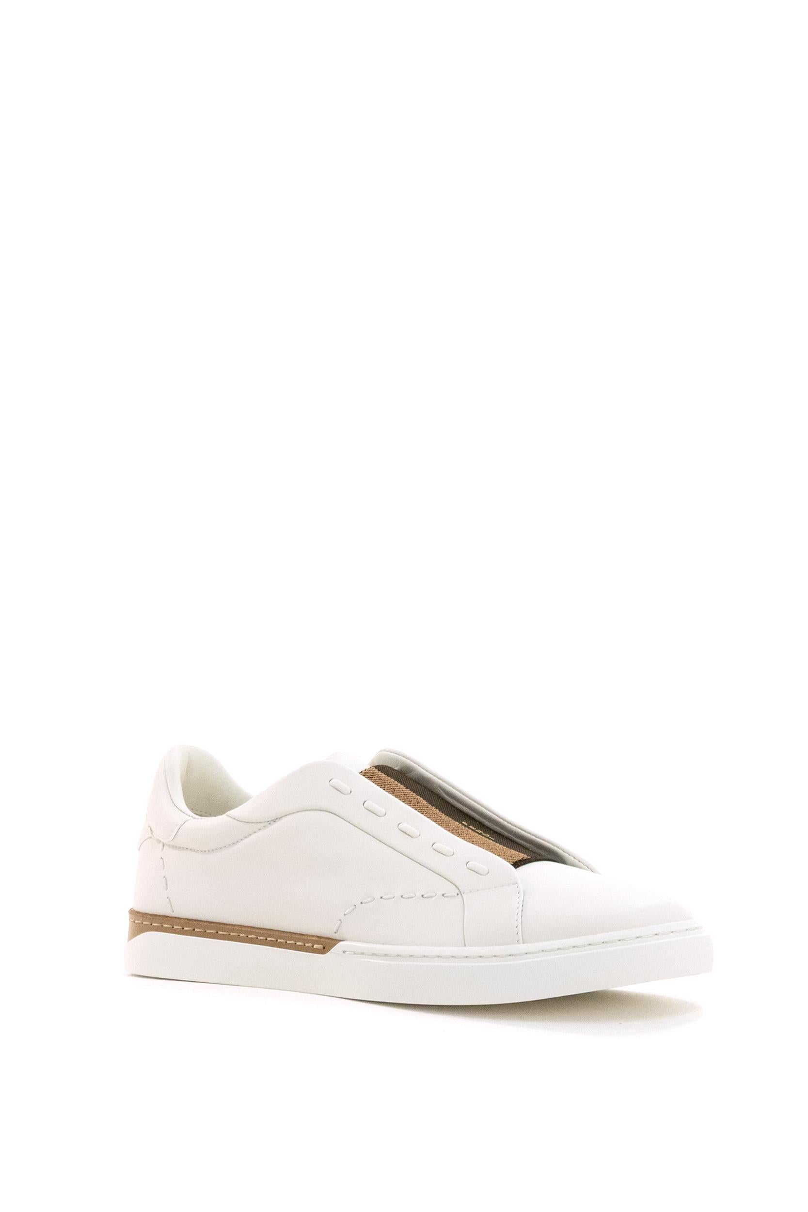 Sneakers Fendi City in pelle di colore bianco<BR/> 7E1937 A2C9 F1XIF FENDI